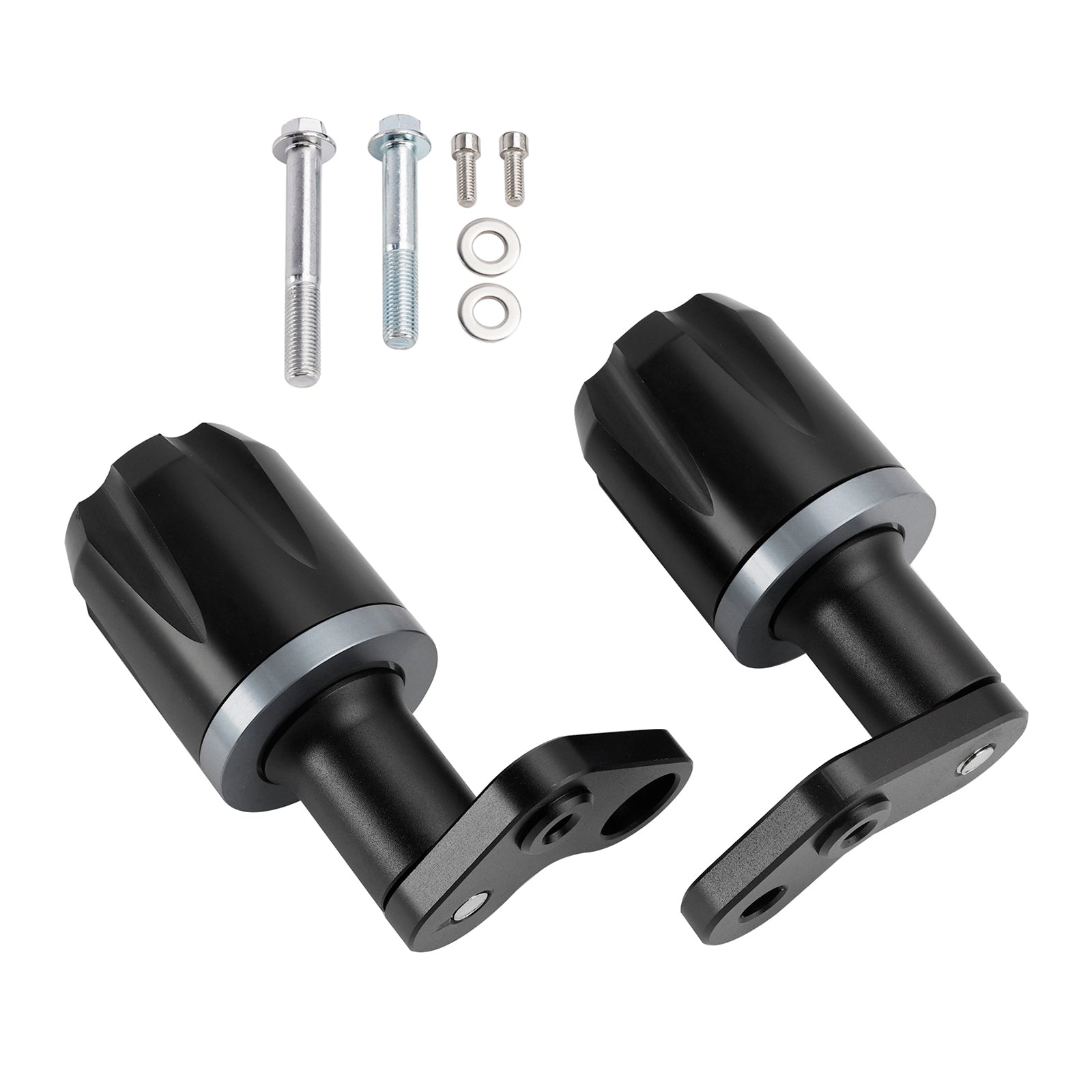 2024-2025 Kawasaki Zx-6R Zx 6R Cnc Anti-Crash Frame Sliders Protector Black Black