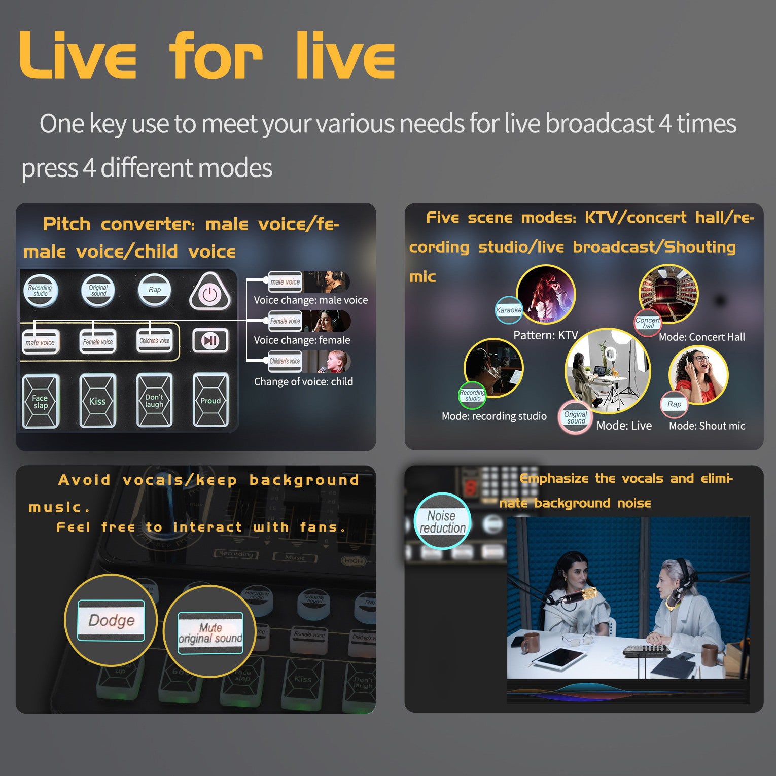 V10 Live Sound Card Set Condenser M800 Microphone Mobile Karaoke Computer Live Tik Tok Equipment Set