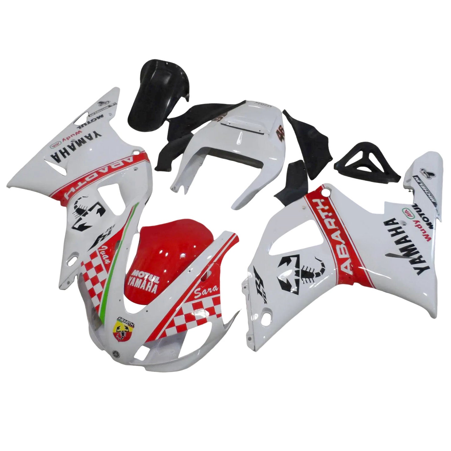 1998-1999 YAMAHA YZF-R1 injektionsmässa kit Bodywork Plastic ABS