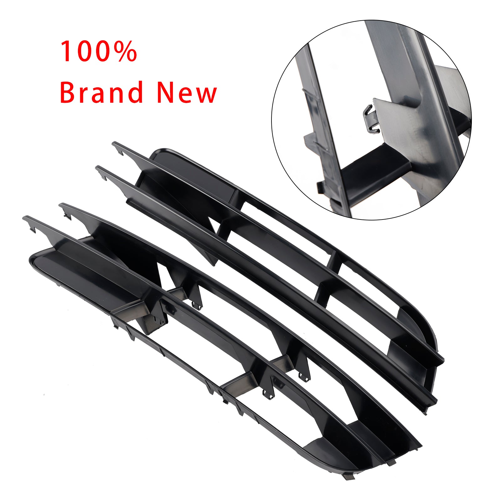 2007-2009 Audi Q7 1 Par Front Bumper Fog Light Grill Cover Bezel 4L0807681