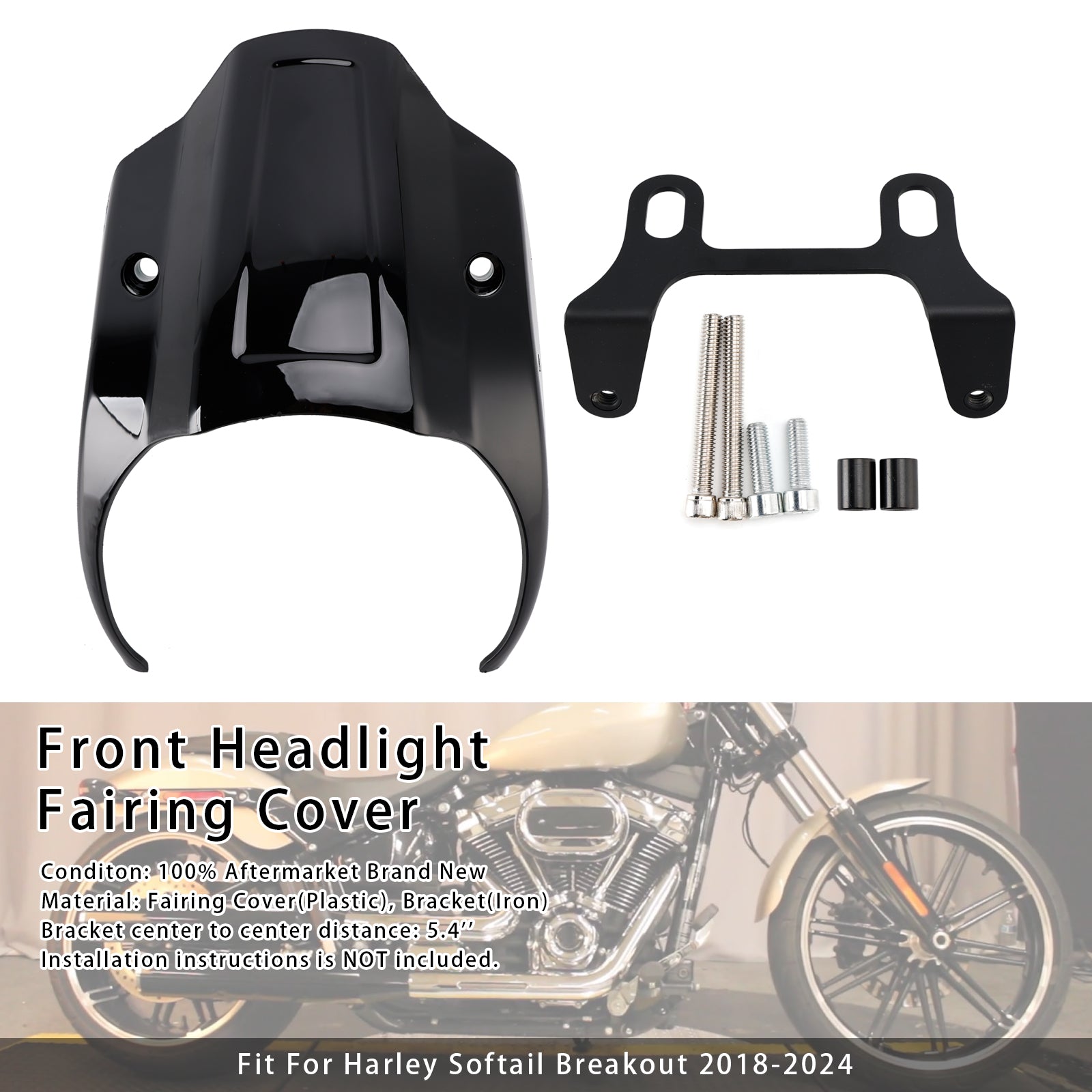 Front Headlight Fairing Cover Fit For Breakout FXBR FXBRS 2018-2024