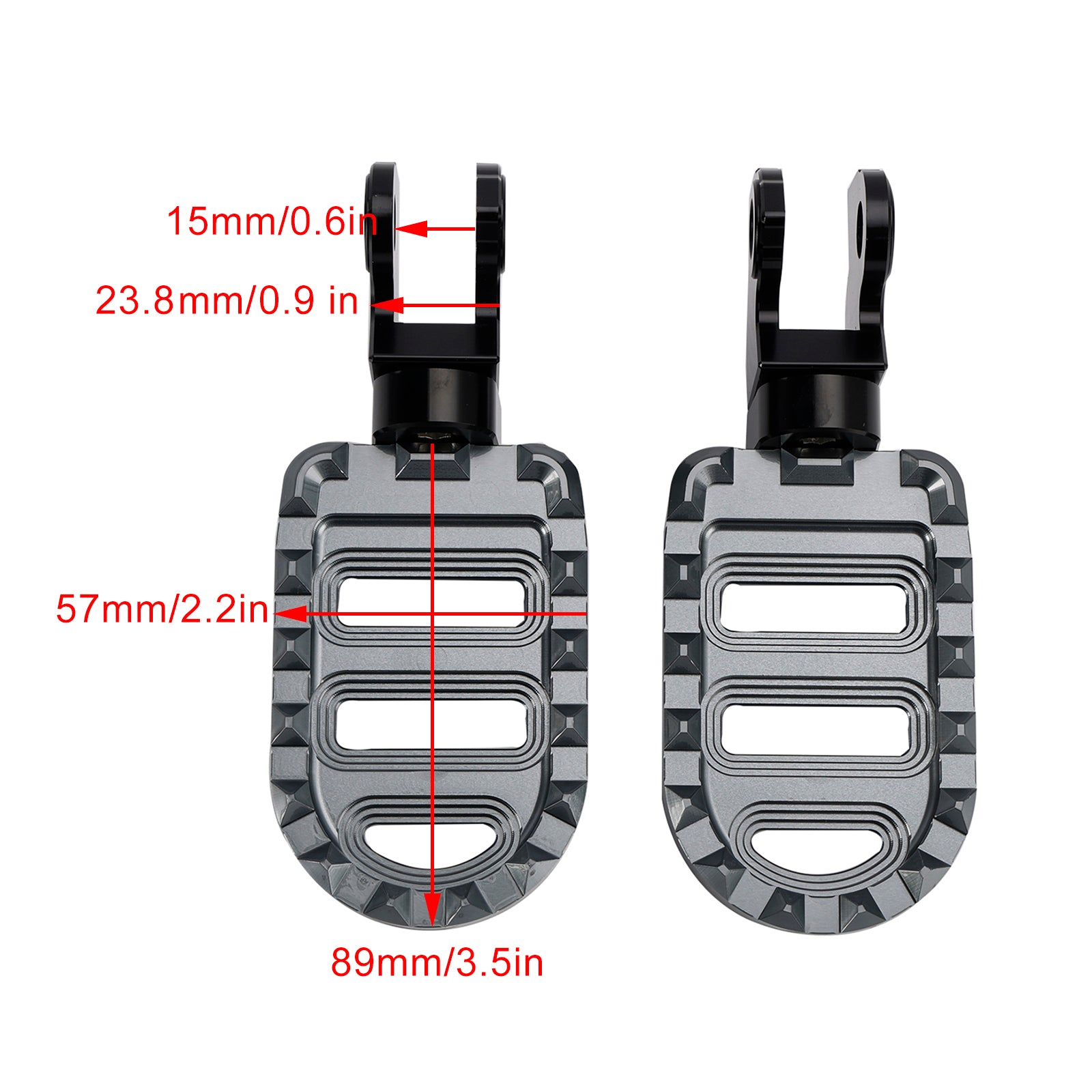 Pegs de pé de frente para os pés da frente Faixa para Honda CL250 CL300 CL500 TRAIL 125 2023-2024