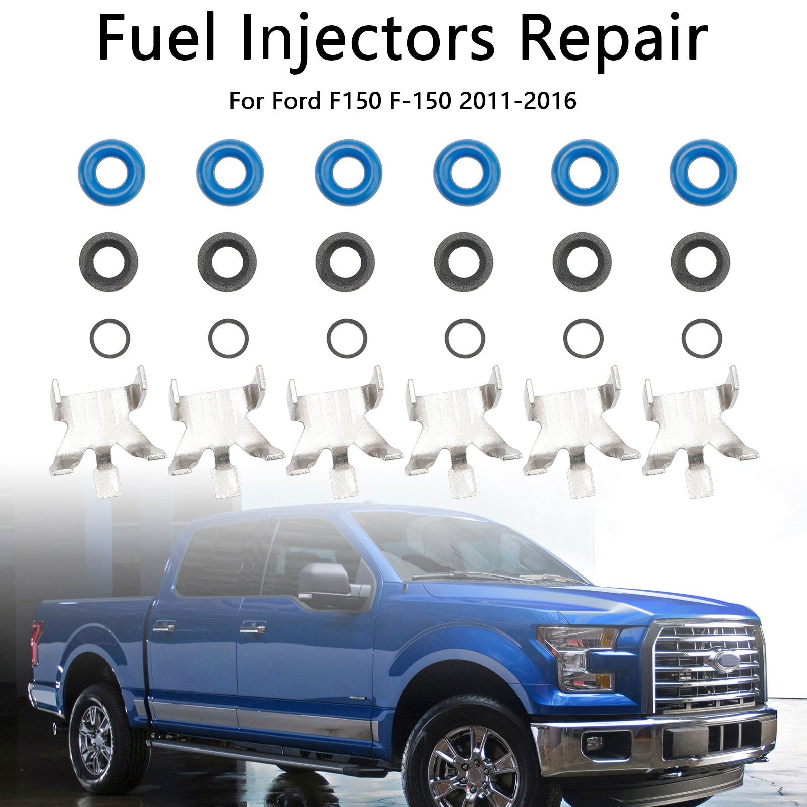 2011-2016 Ford F150 3.5L Turbo EcoBoost 6PCS Brandstofinjector Reparatieafdichtingsset