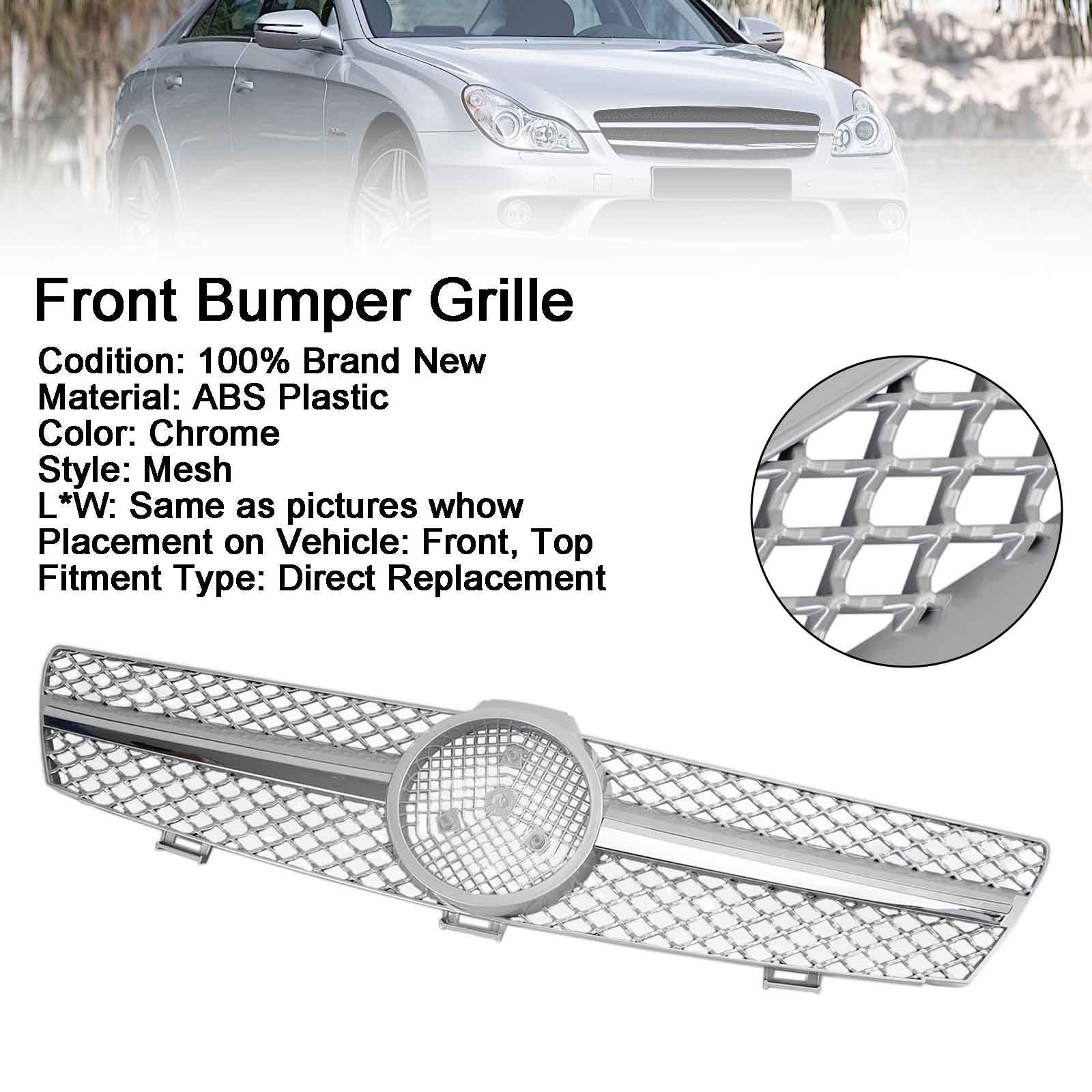 2005-2008 Mercedes Benz W219 CLS350 CLS500 CLS550 Front Bumper Grill Grille