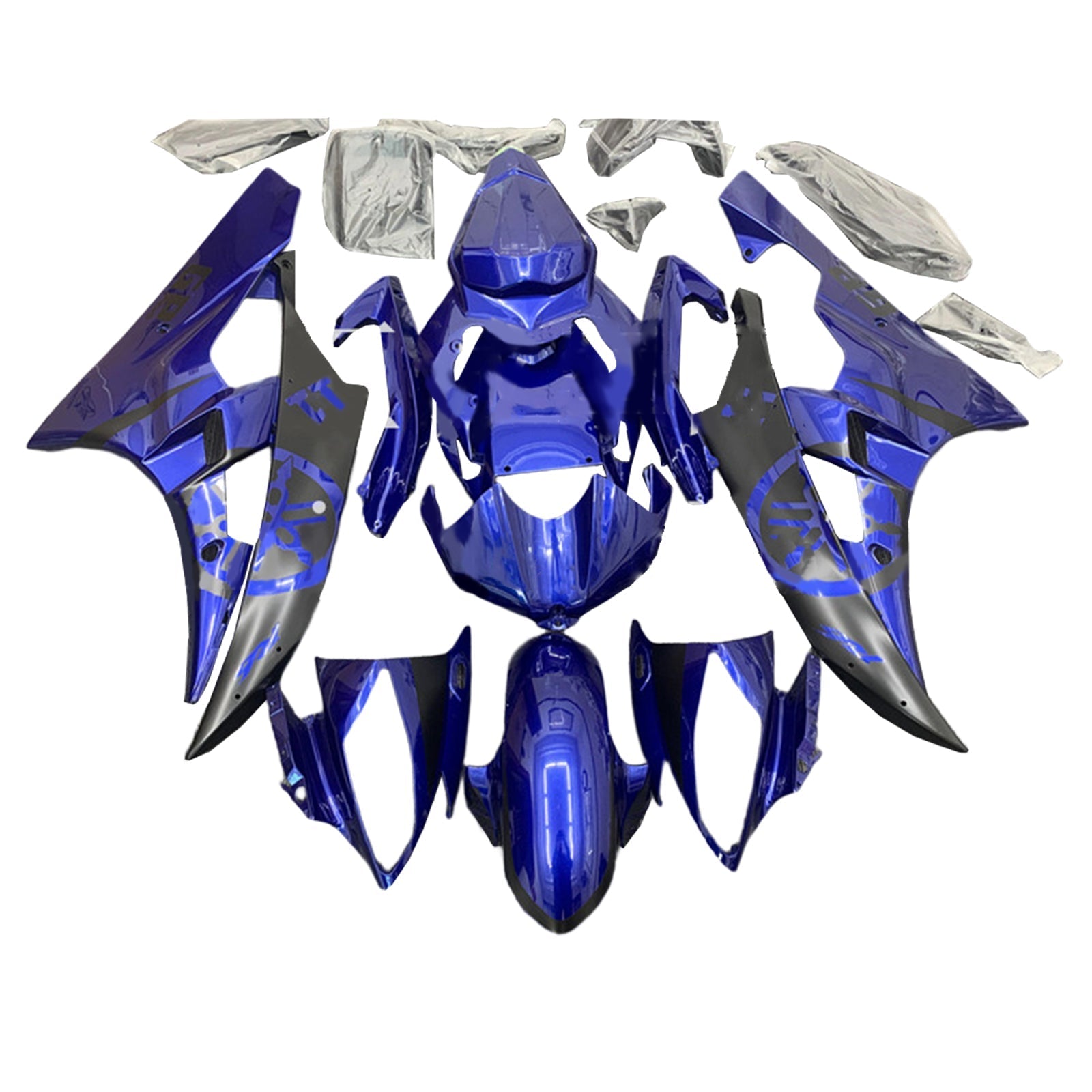 2006-2007 Yamaha Yzf 600 R6 Kit de carénage de camers de carrosserie en plastique Abs