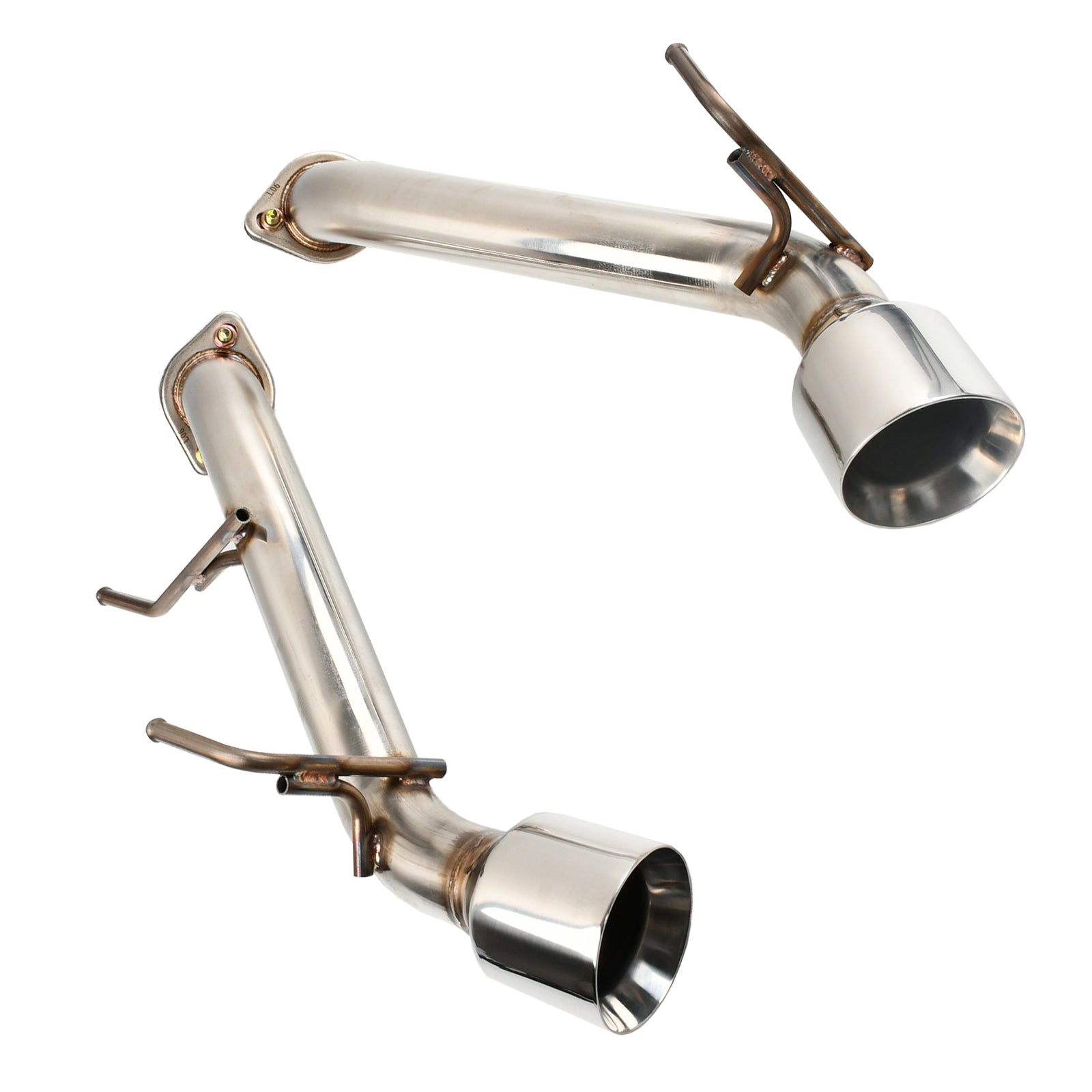 2008-2013 Infiniti G37 2dr Coupe Eje trasero Silenciador Tubo de escape Acero inoxidable