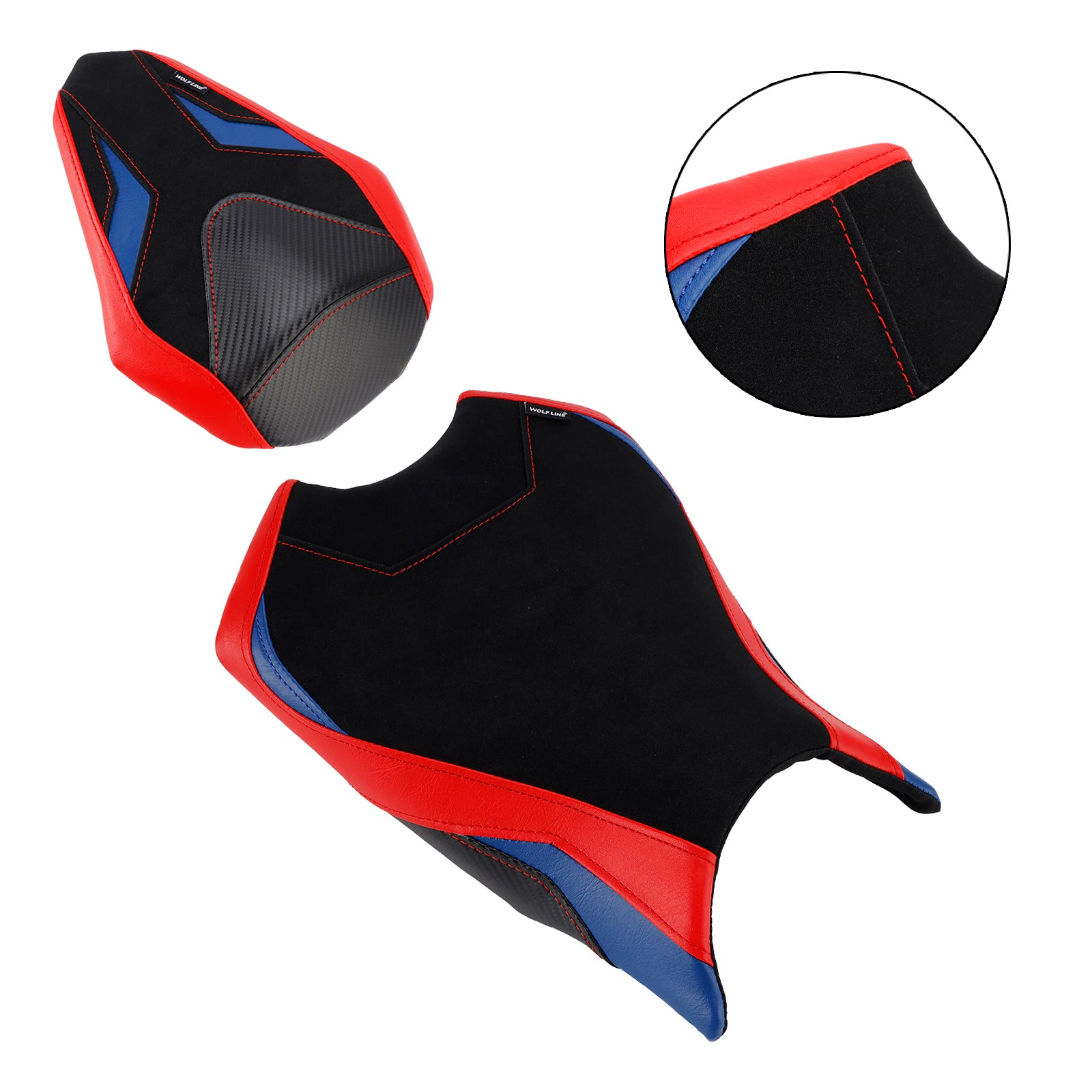 Driver&Passenger Seat Kit Rear Cushion Red For Honda Cbr250Rr 2017-2024 2023