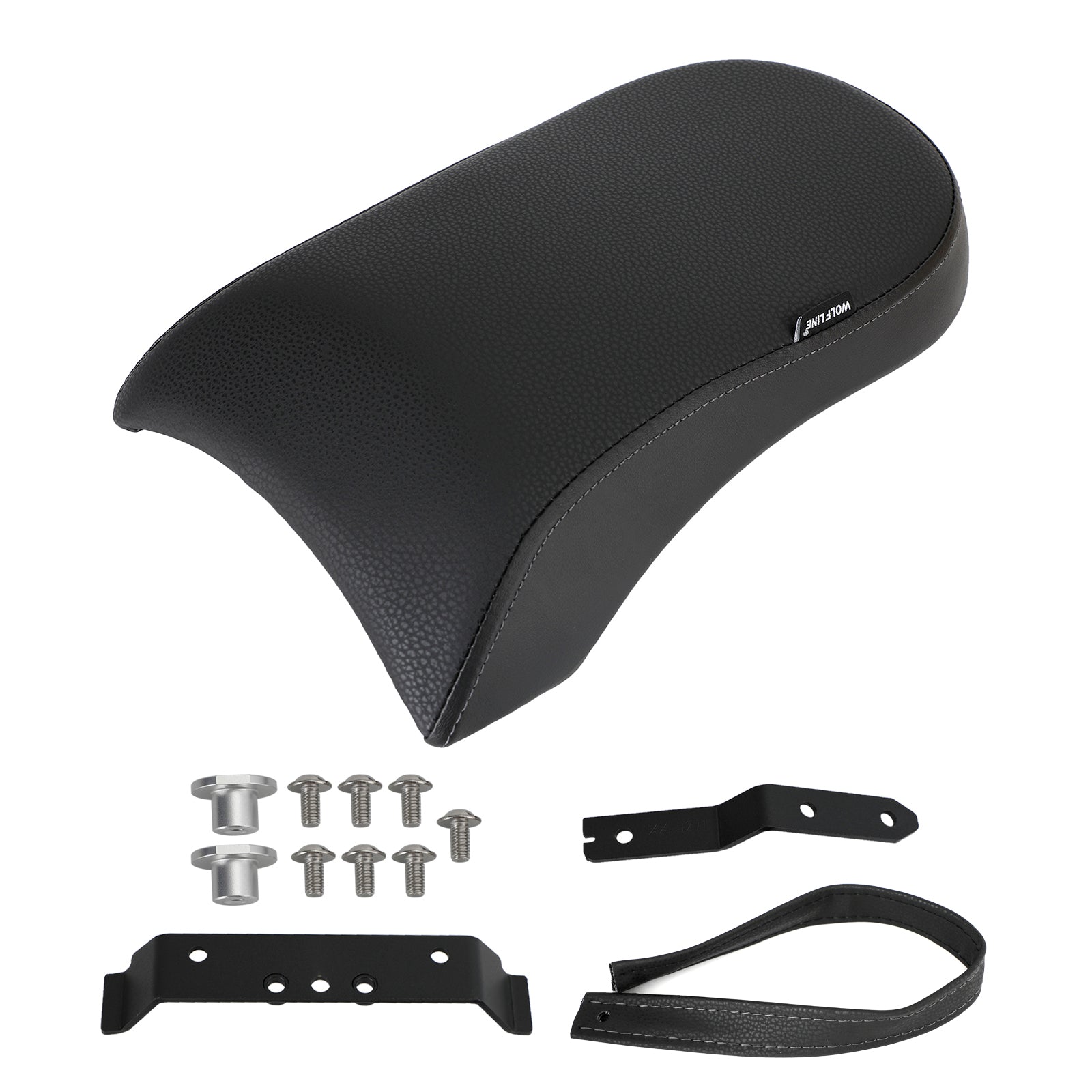 Almofada de passageiro traseiro Fisos pretos PU PUL para BMW R18 BIKES 2020-2022 2021