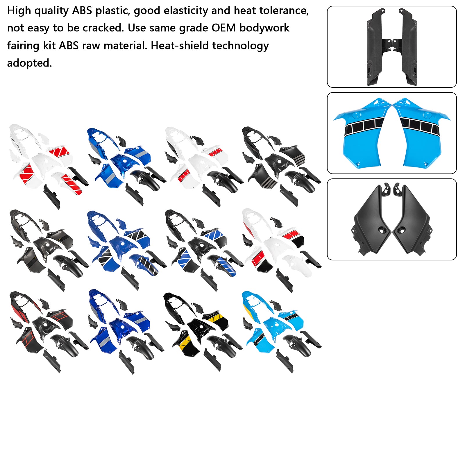 2019-2024 Yamaha Tenere 700 Injectie ABS carrosseriekuipset