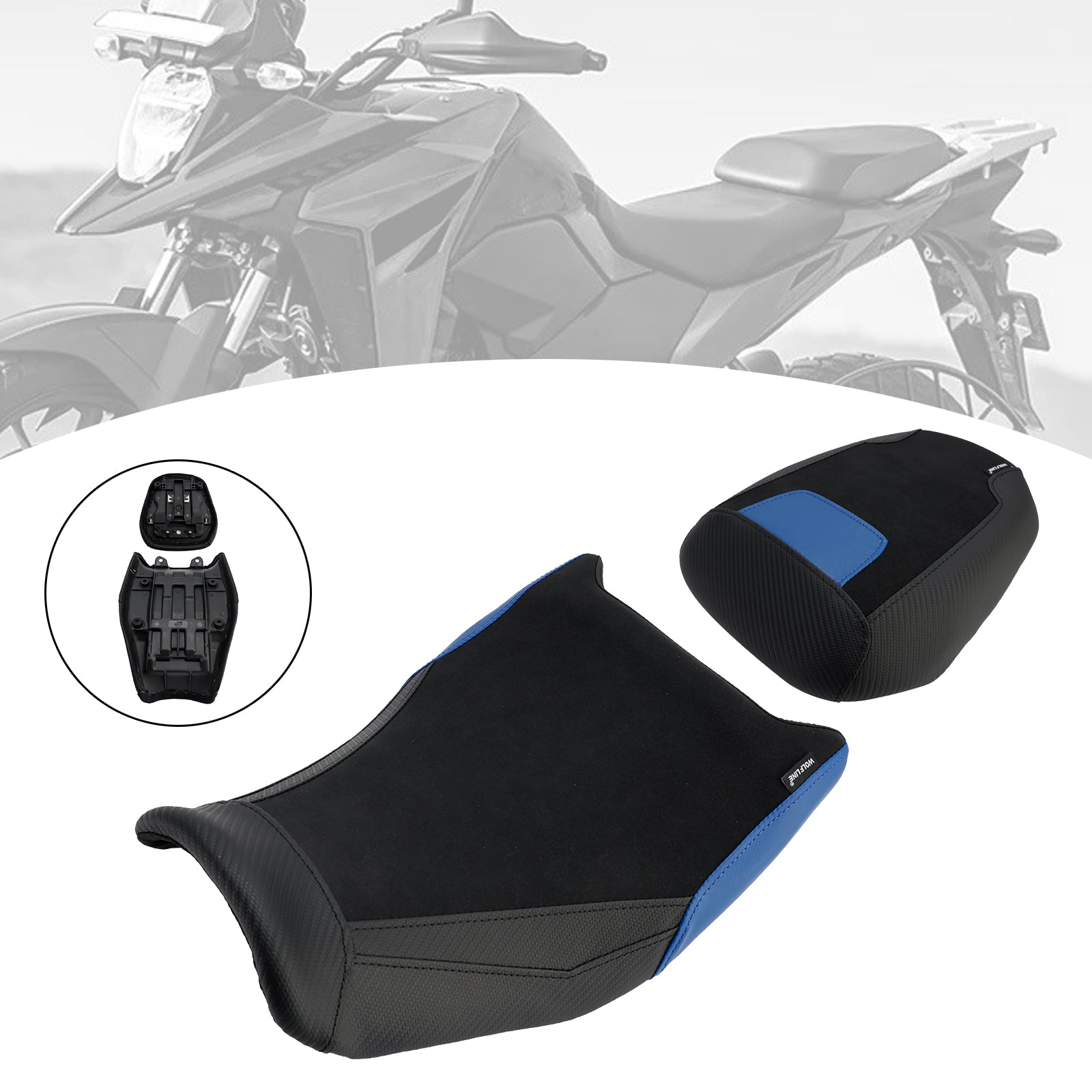 Front&Rear Raider Passenger Lower Kit Blue For Suzuki V-Strom250Sx 2024-2025