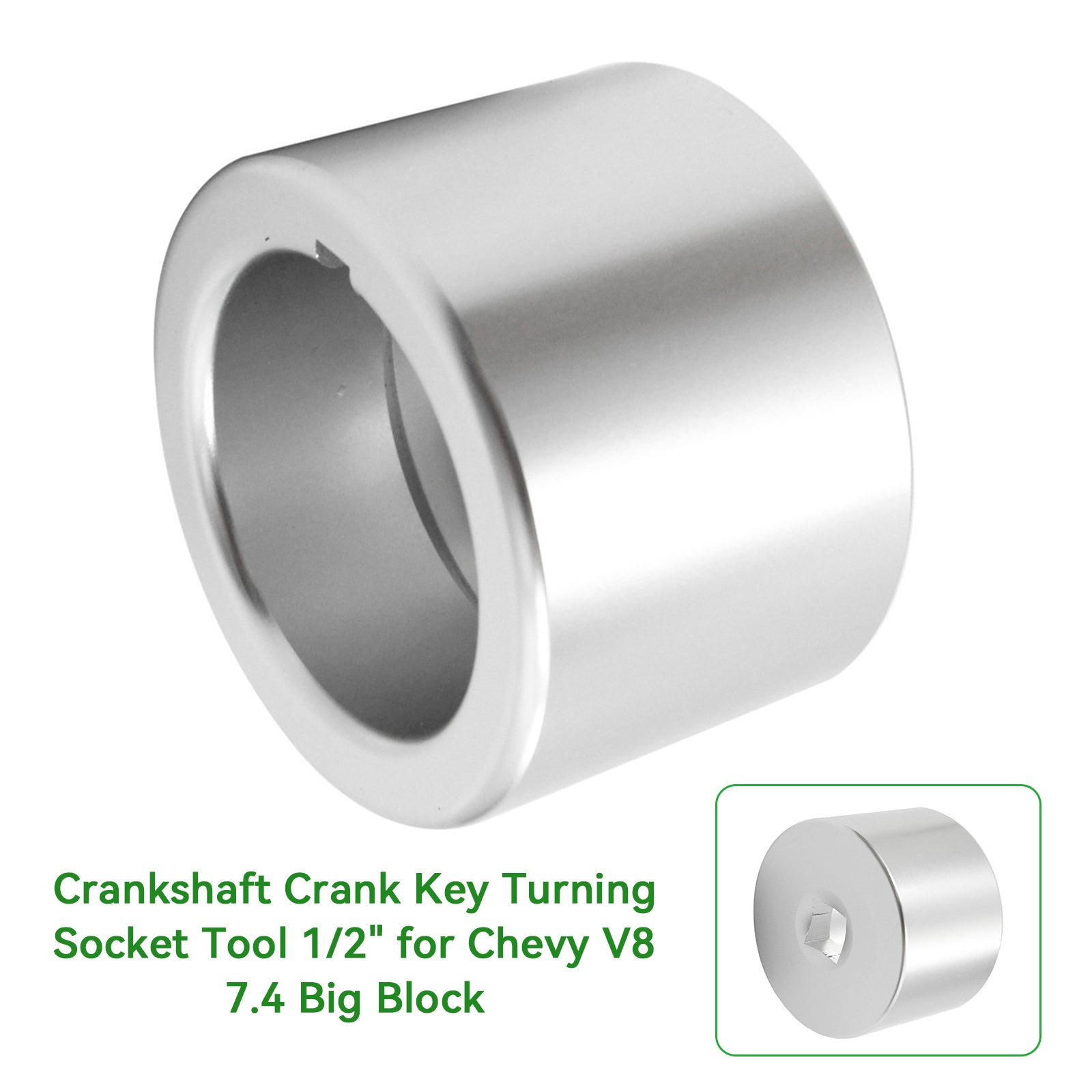 Outil de tournage de clé de vilebrequin 1/2" pour Chevy V8 7.4 Big Block