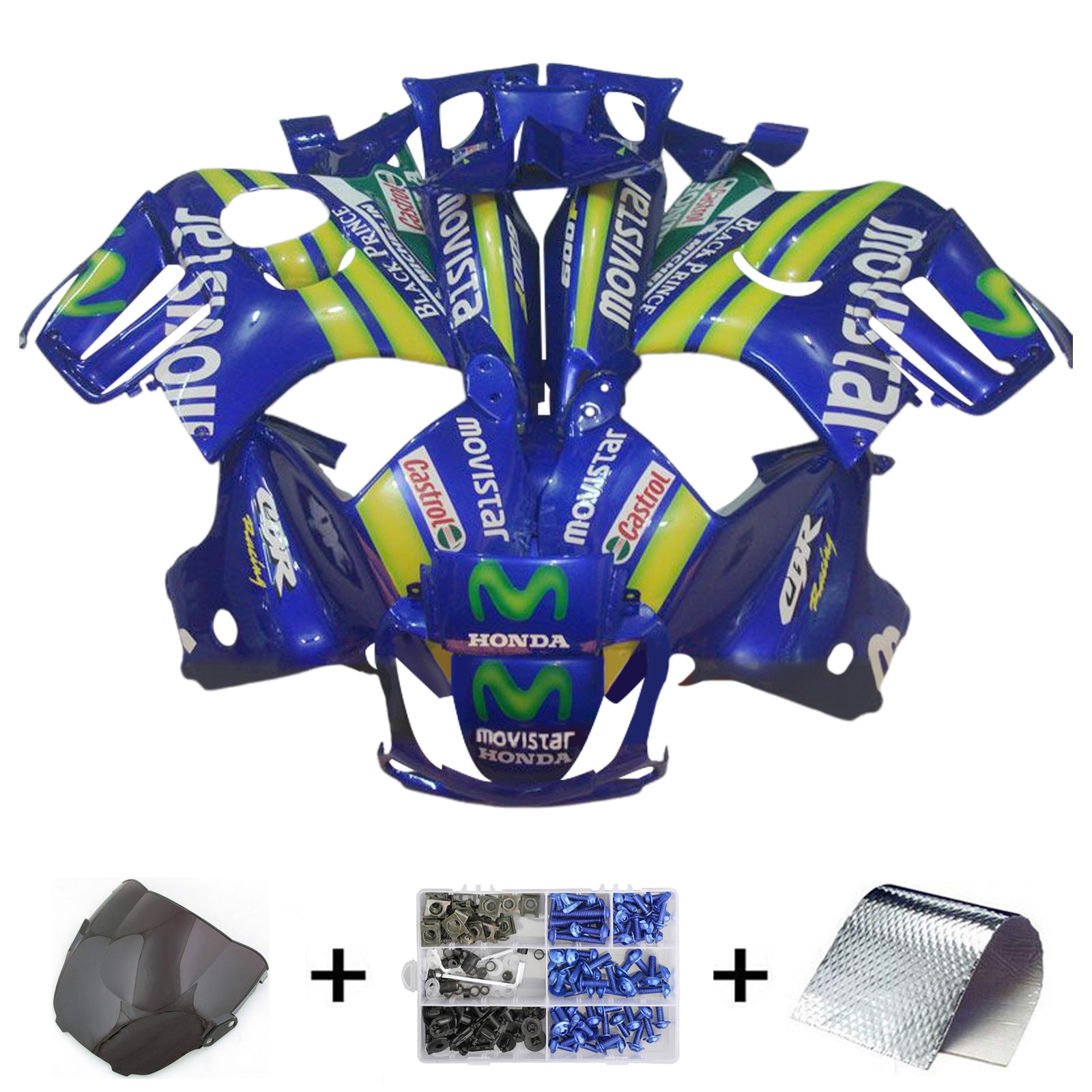 1995-1996 Honda CBR600 F3 Kit de carenado de inyección Carrocería Plástico ABS