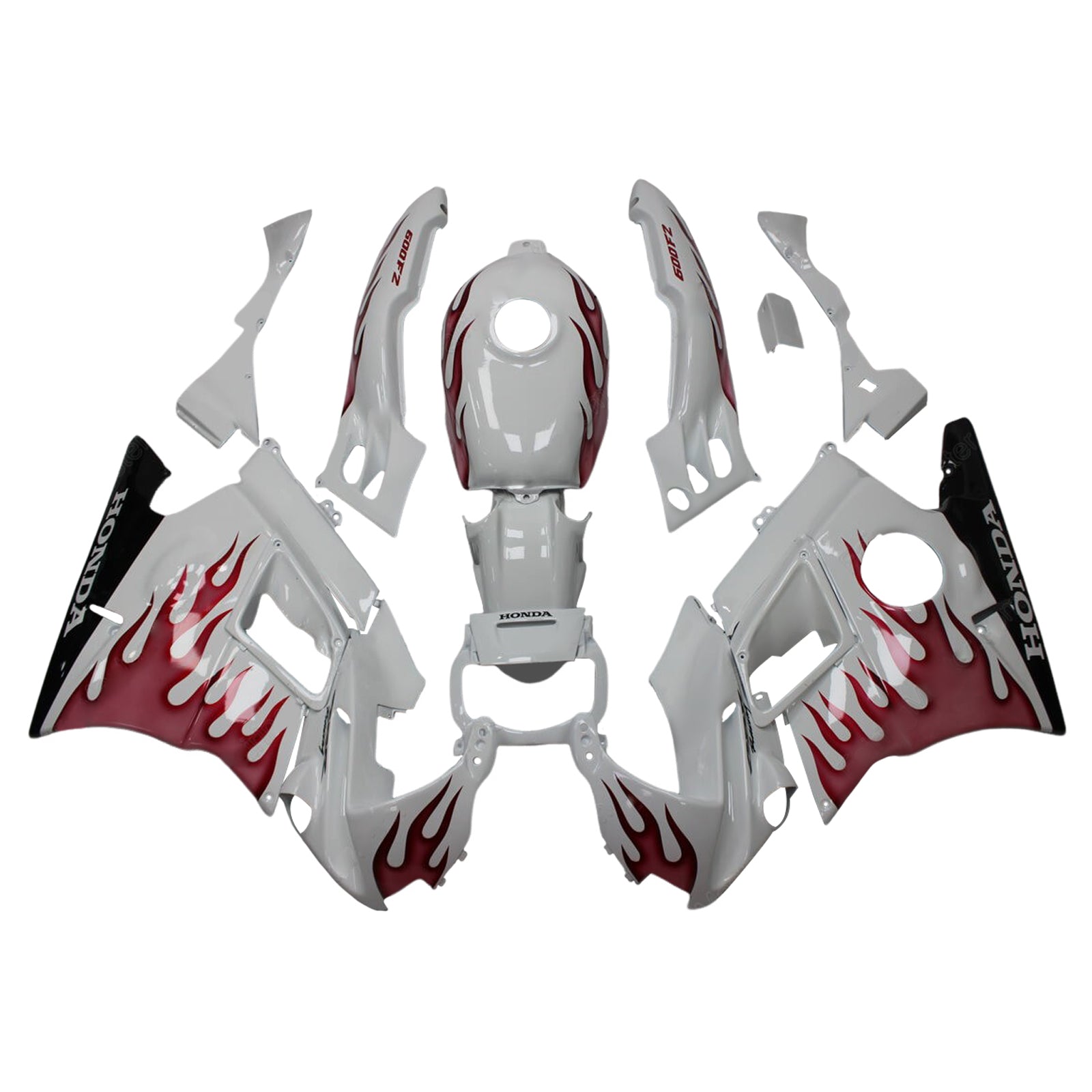 1991-1994 Honda CBR600 F2 Kit de carenado de inyección Carrocería Plástico ABS