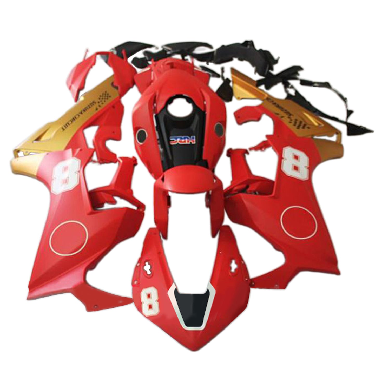 2017-2023 Honda CBR1000RR-injektionsmässa kit Bodywork Plastic ABS