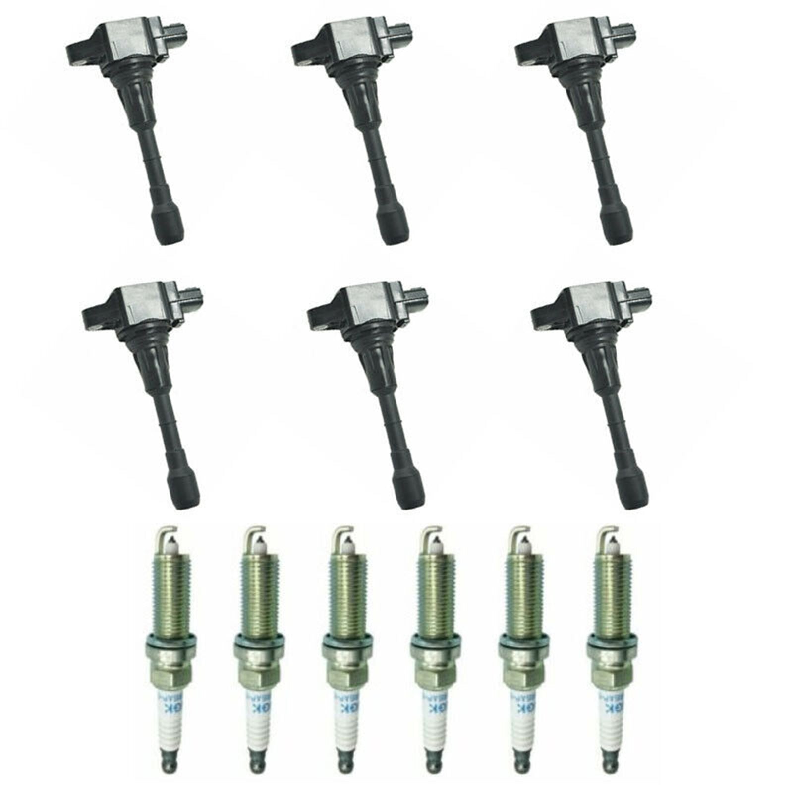 2011-2017 Nissan Quest 3.5l V6 6 Bobina de ignição+6 plugue de ignição UF550 2-50150 C1670,2-50150 genérico