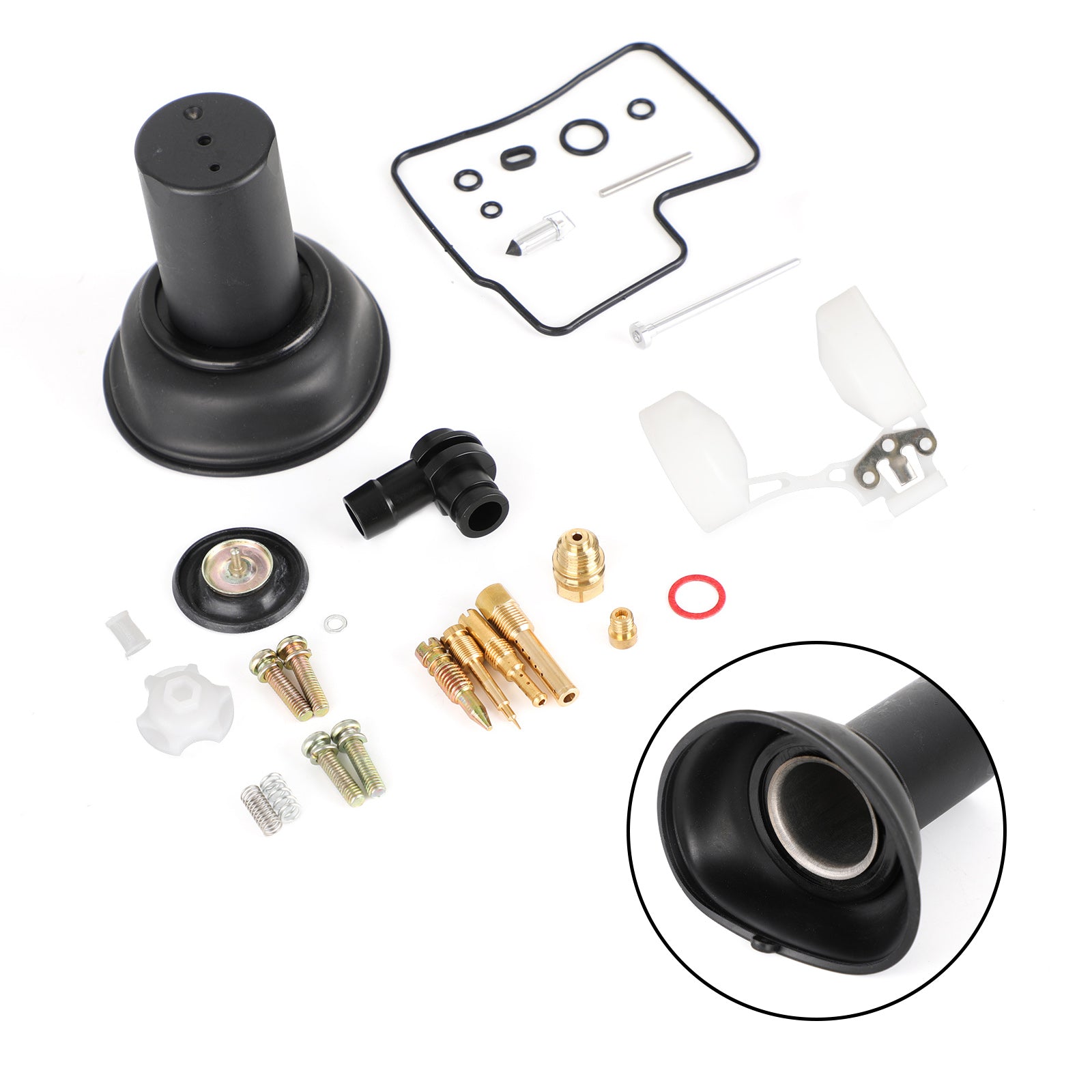 Kit de reconstrucción de carburador con émbolo & Ajuste del flotador para Honda VLX600 Steed 600