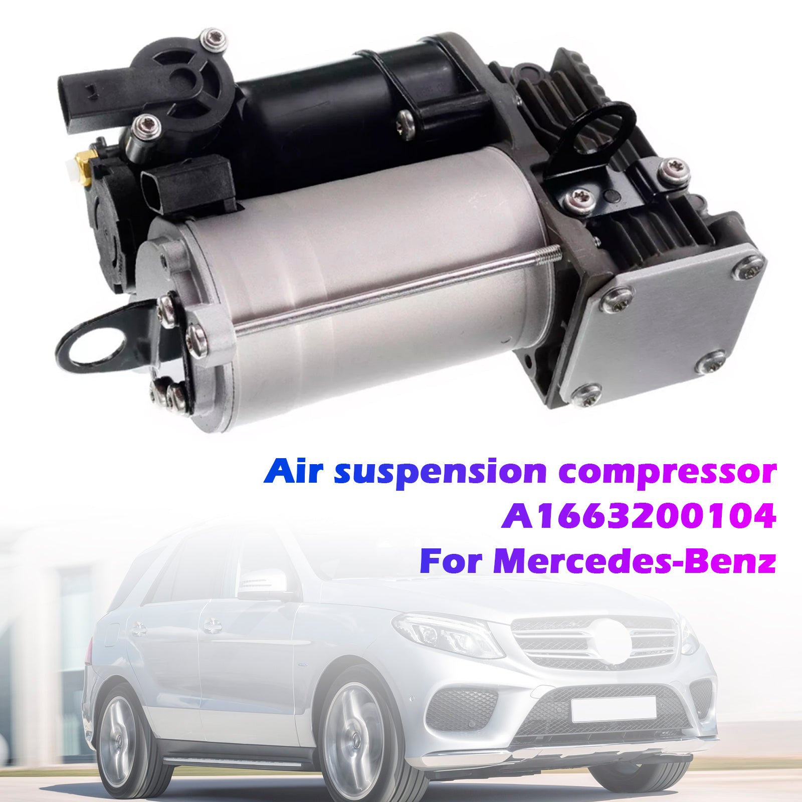 2013–2016 Mercedes ML GL W166 X166 Luftfjæringskompressor A1663200104