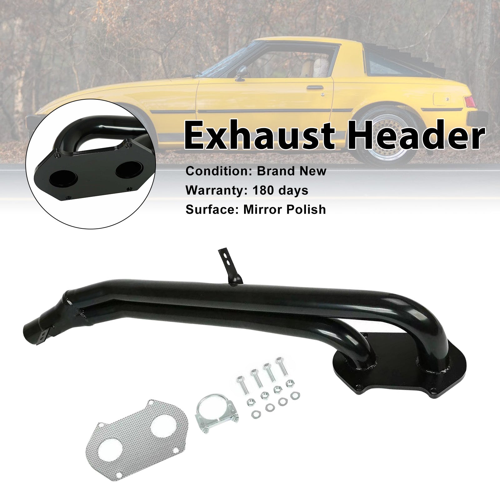 1979-1985 Mazda RX-7 RX7 SA/FB 1.1/1.2L12A Collecteur d'échappement en acier inoxydable