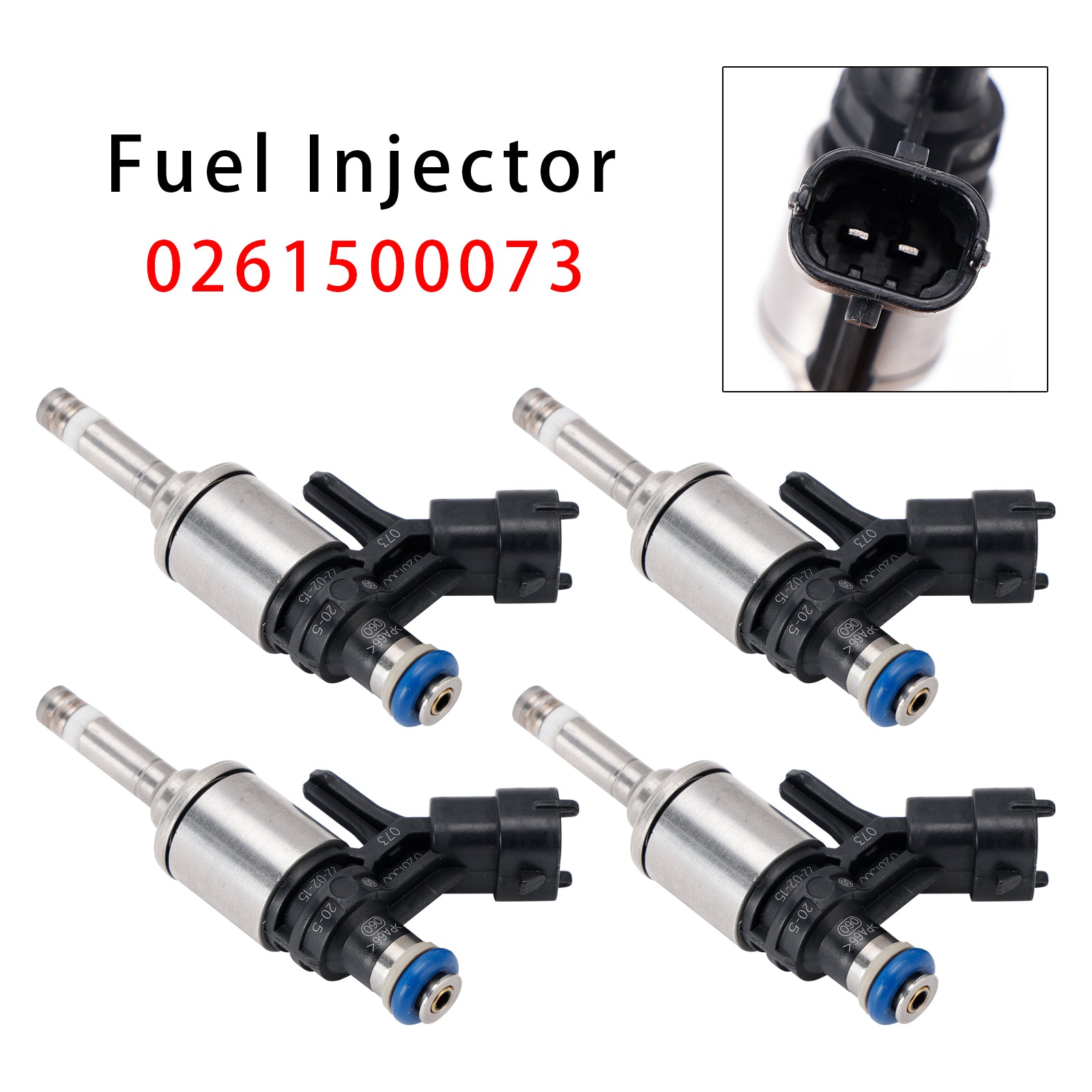 4Pcs Fuel Injector For BMW F21 F30 MINI R55 R56 R60 Peugeot CITROËN 0261500073