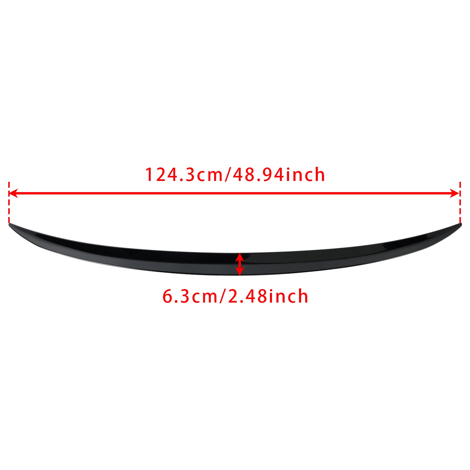 2019+ Benz GLE Class Coupe C167 AMG Style Gloss Black Rear Boot Spoiler