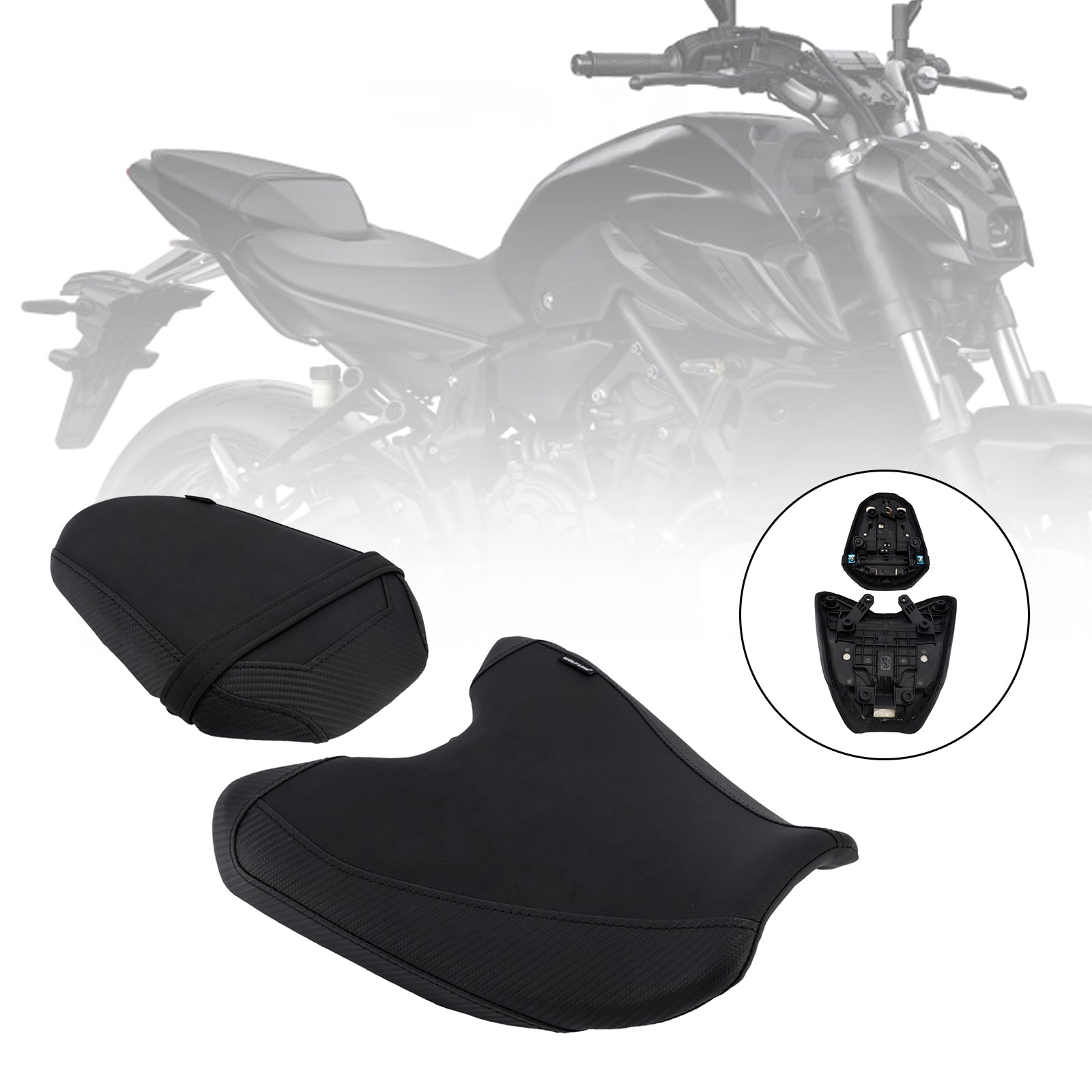 Front&Rear Raider Passenger Cushion Kit For Yamaha Mt-07 2025-2026 689Cc