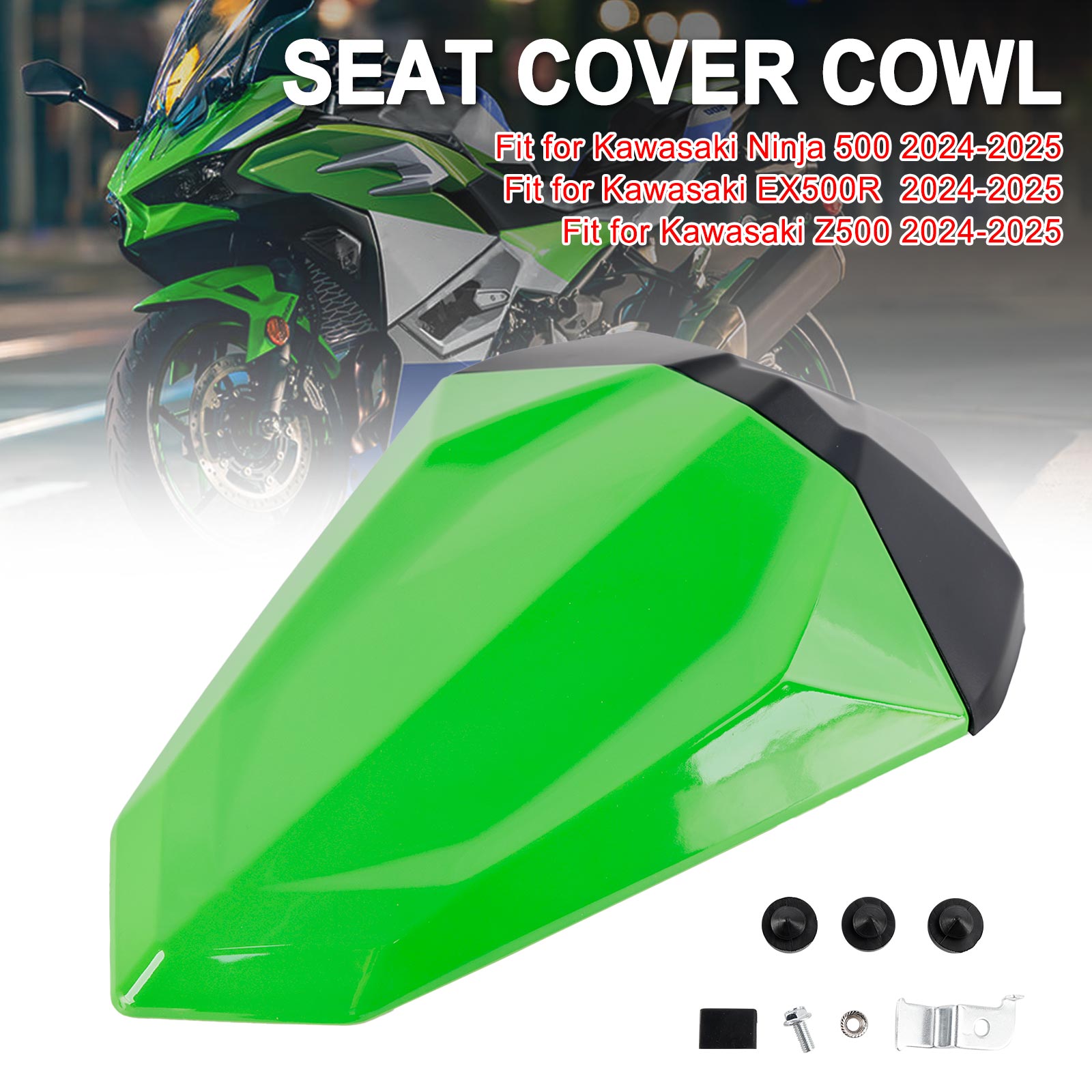 2024-2025 Kawasaki Ninja 500 EX500R Z500 Tail Rear Seat Fairing Cowl