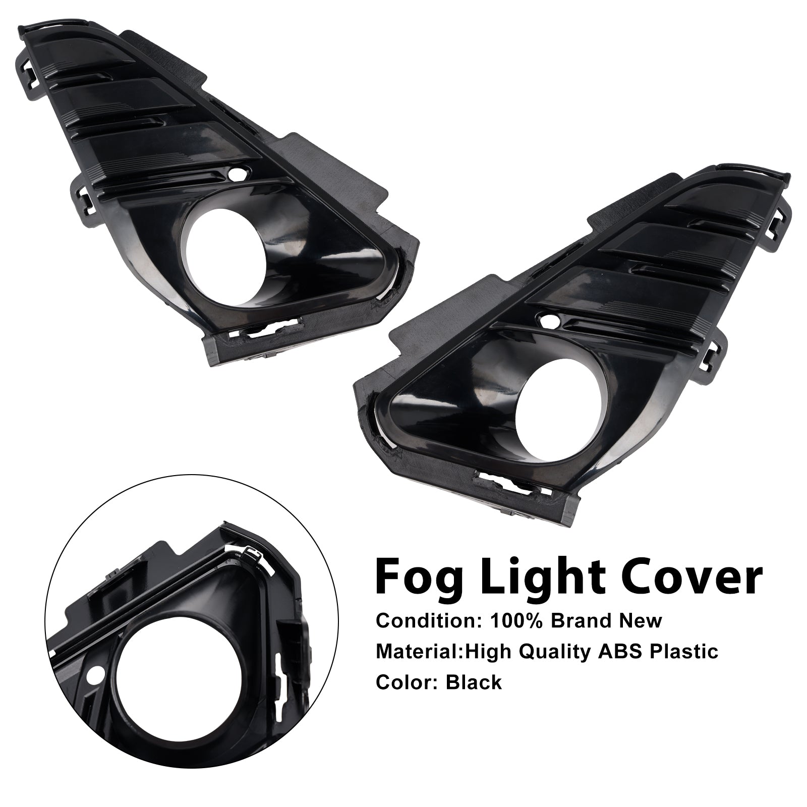 2018-2021 GMC Terrain Par de nevoeiro frontal FOG LUZ BEZEL TRIM