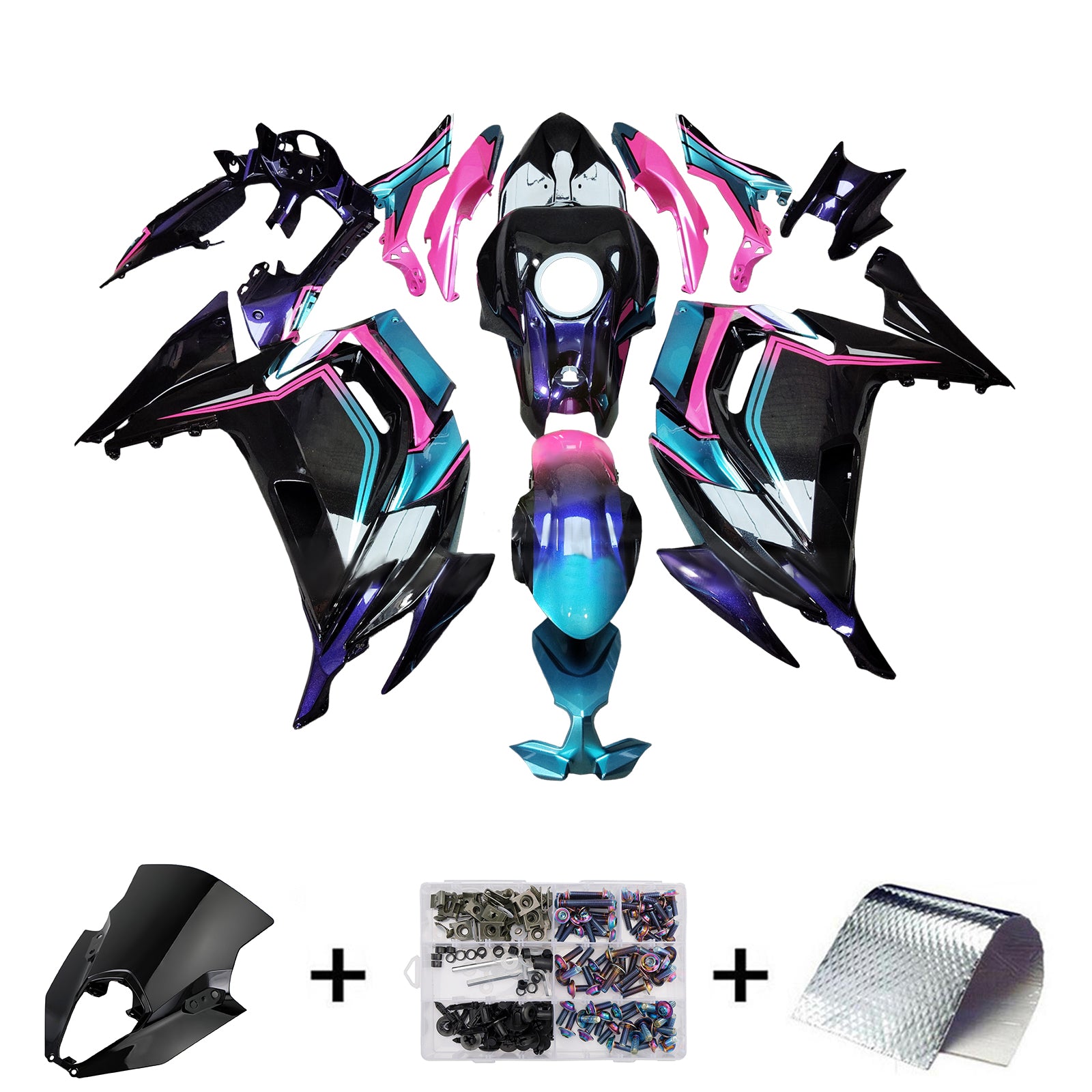 Kit de carenagem de injeção ABS ABS para Kawasaki ER-6F Ninja650 2020-2025