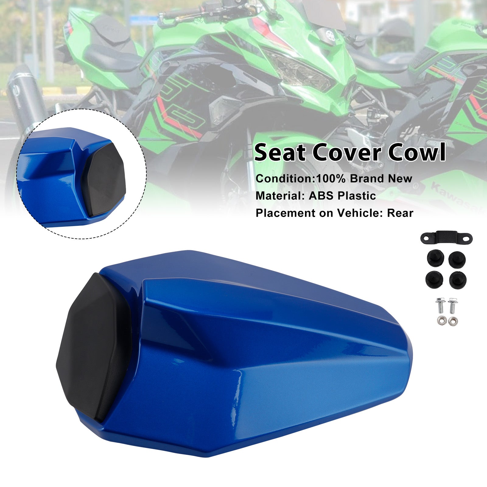 Racing Tail Rear Seat Fairing Cowl for Kawasaki ZX25R ZX4R ZX4RR 20-25
