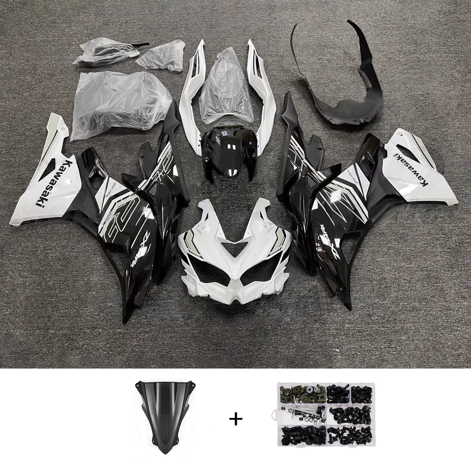Kit carenatura iniezione adatto per Kawasaki Ninja ZX-25R ZX-4R ZX-4RR 2019-2025