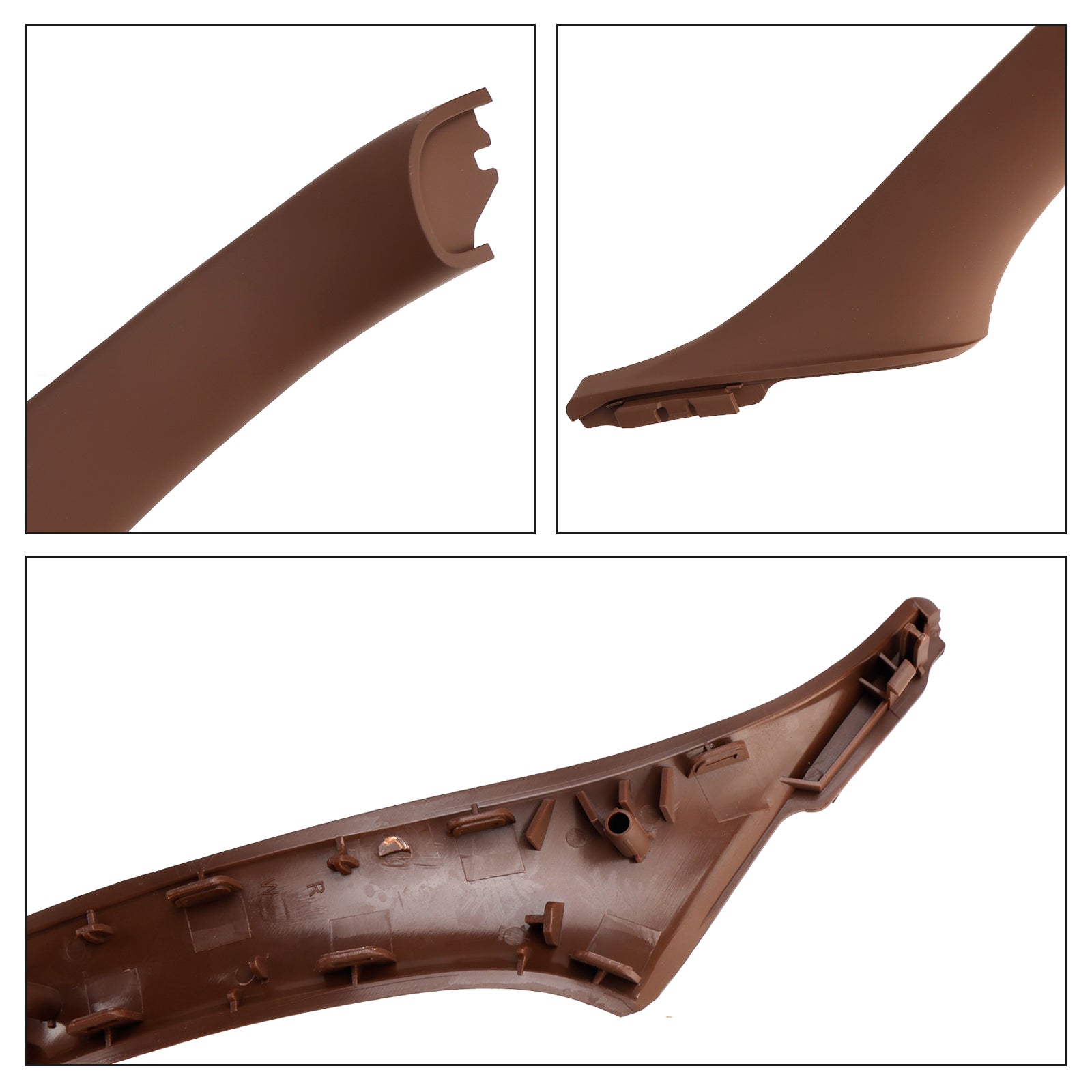 7x Rood Bruin Binnendeurpaneel Handvat Pull Trim Voor BMW 5 Serie F10 F11 10-16