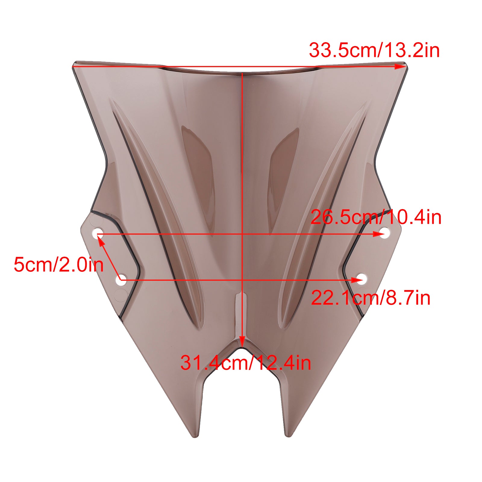 Vindrutan vindruta för Kawasaki Ninja 500 EX500R 2024-2025