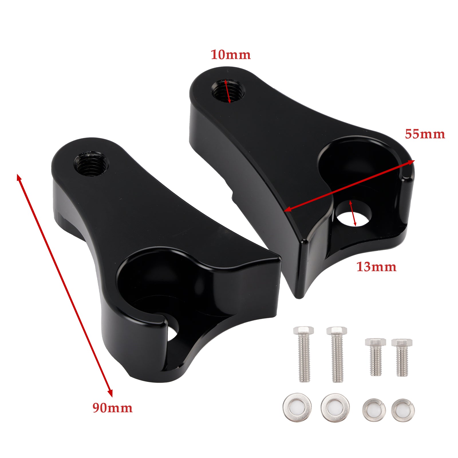 2009-2025 Touring Street Glide Road King Electra 1.5" Kit de blocos de ligação de rebaixamento