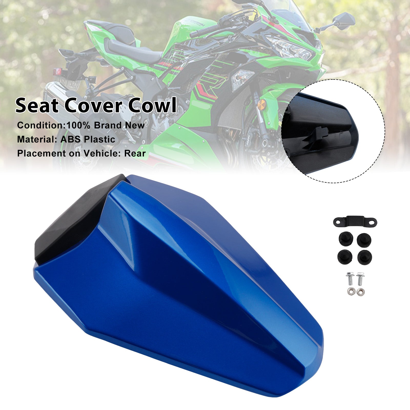 Racing Tail Rear Seat Fairing Cowl for Kawasaki ZX25R ZX4R ZX4RR 20-25