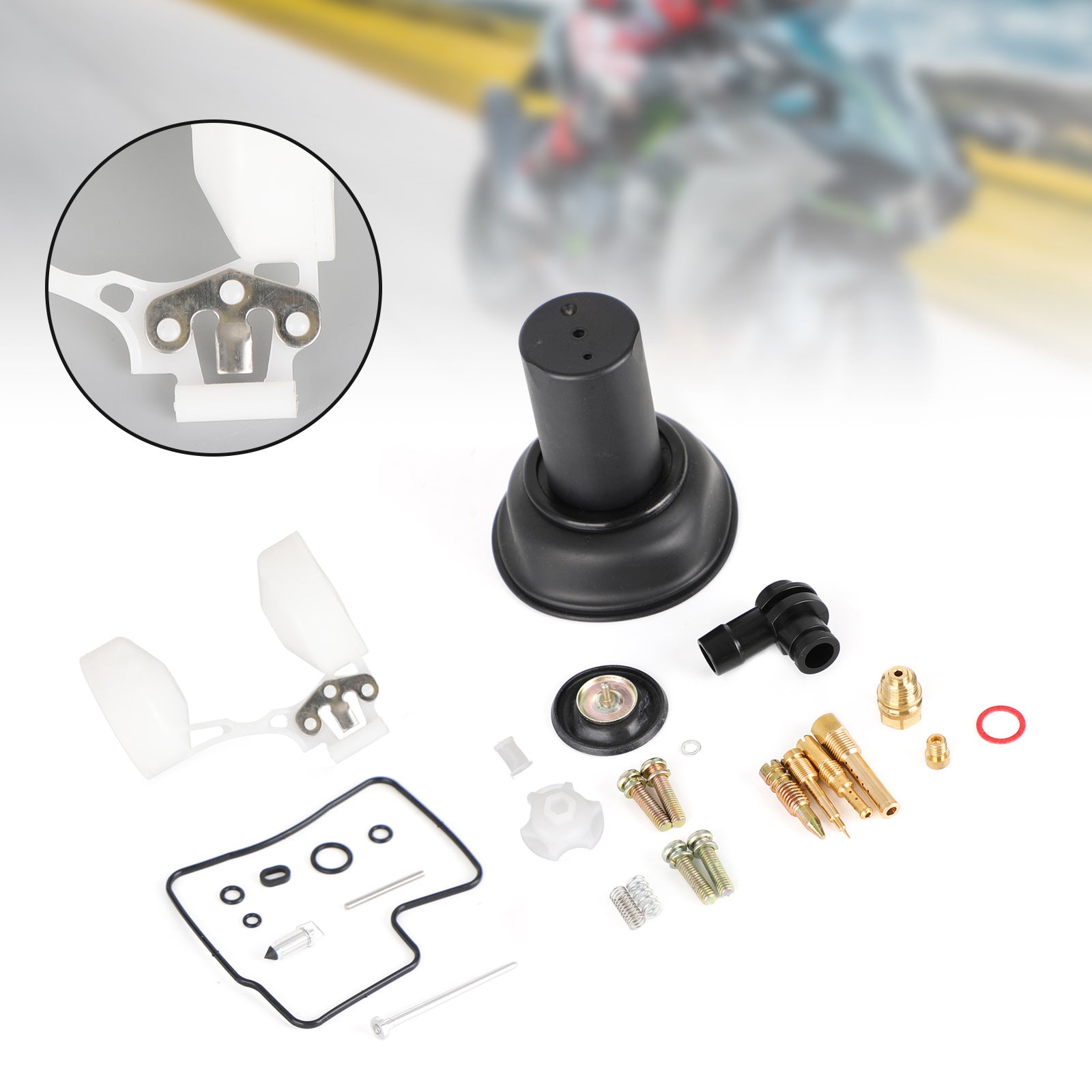 Kit de reconstrucción de carburador con émbolo & Ajuste del flotador para Honda VLX600 Steed 600