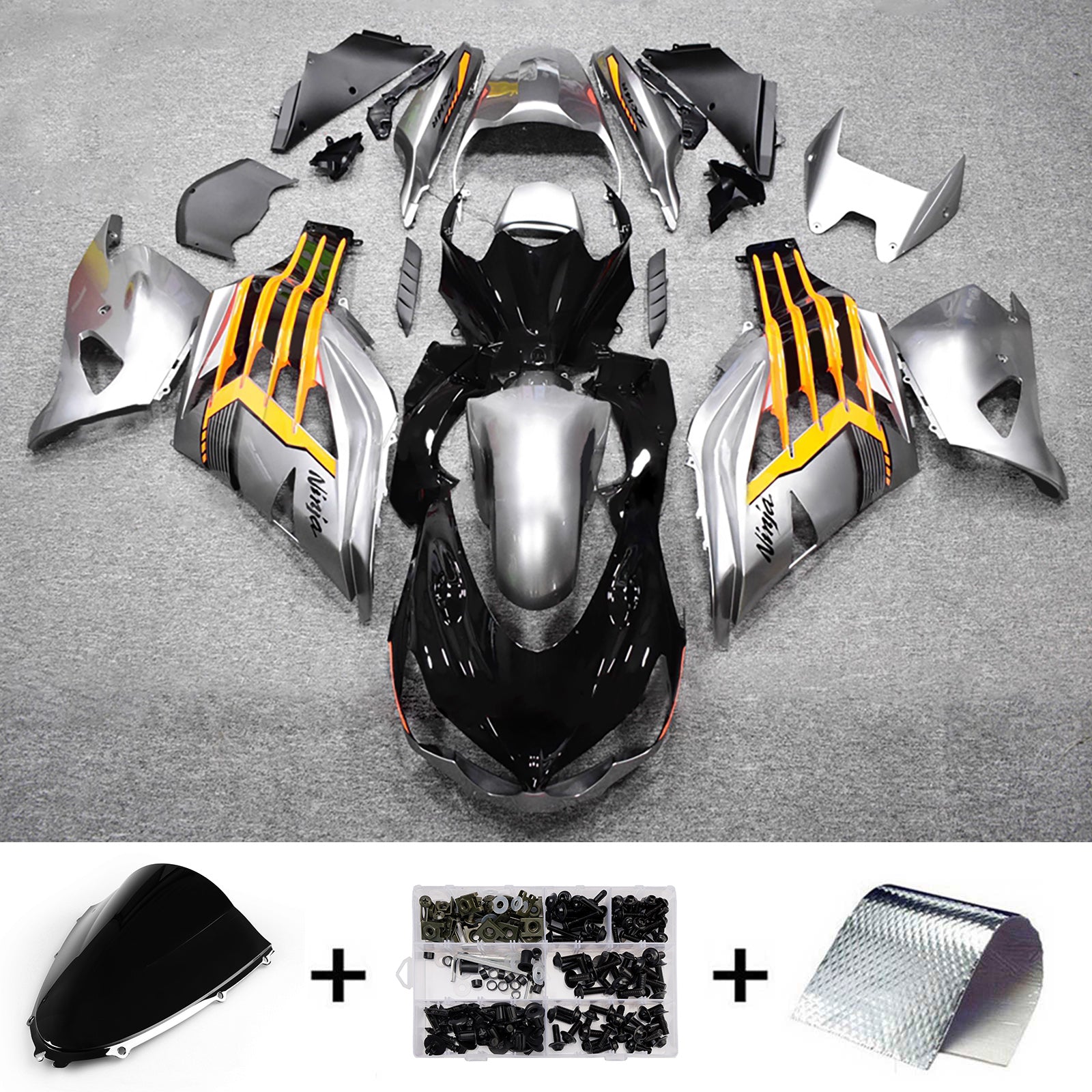 Injection Fairing Kit Bodywork fit For Kawasaki ZX14R ZZR1400 2012-2025