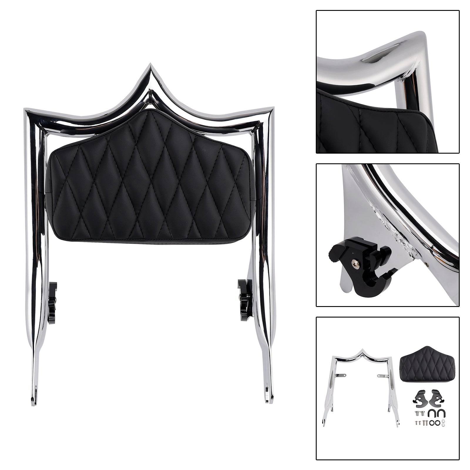 Passenger Sissy Bar Backrest for Road King FLHR 2009-2023 CVO Road Glide FLTRXSE 2018-2019