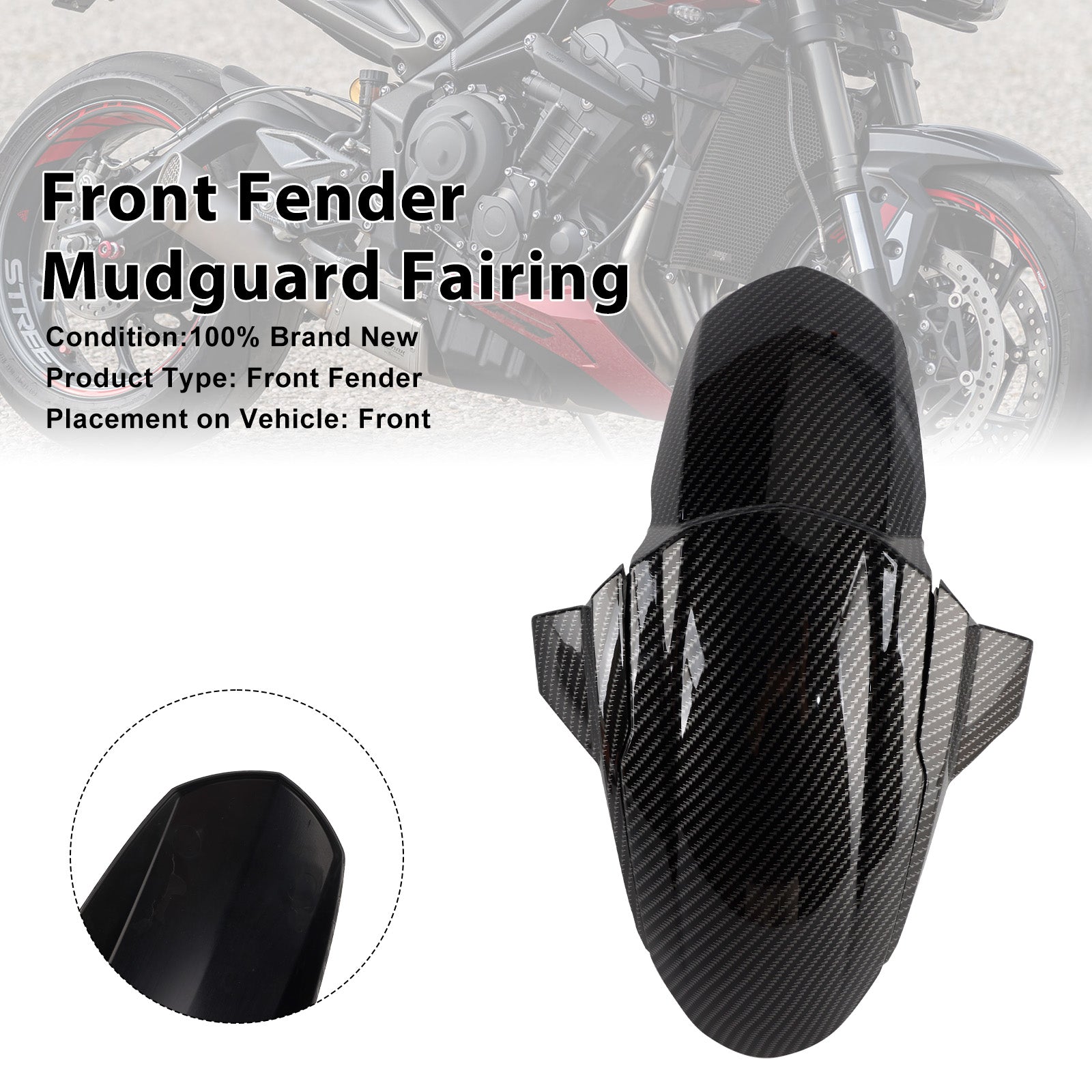 Carénage de garde-boue avant Street Triple 765 R RS 2020-2025