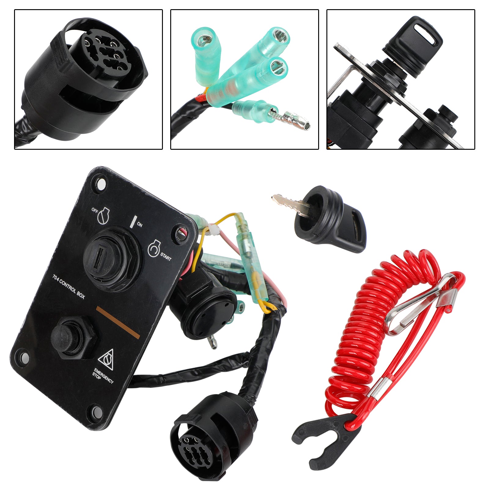 Panel de interruptor de motor único apto para motores fueraborda Yamaha 704-82570-08-00