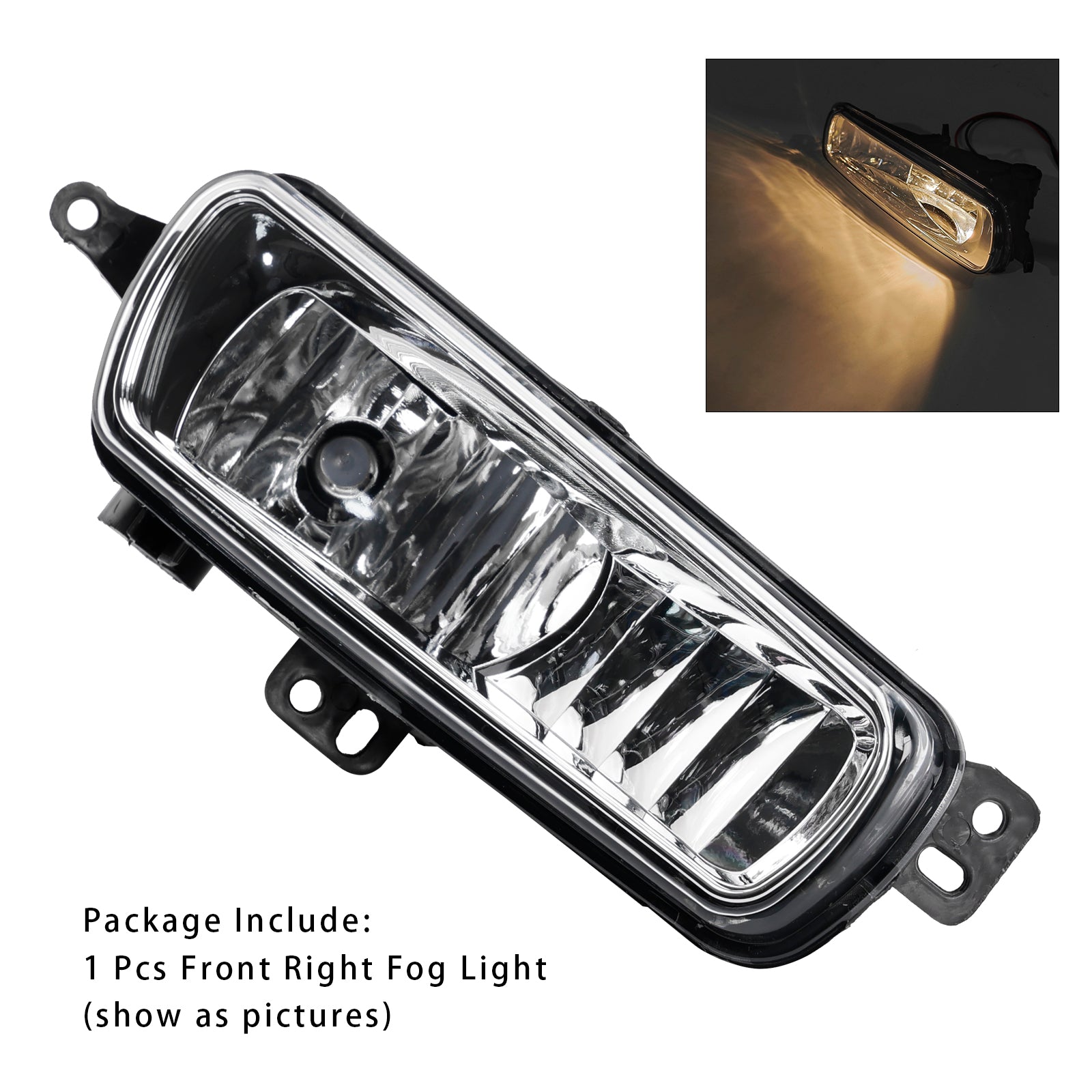 1 datorer främre höger dimma lampor med glödlampor för Ford Transit MK8 V363 2014-2023