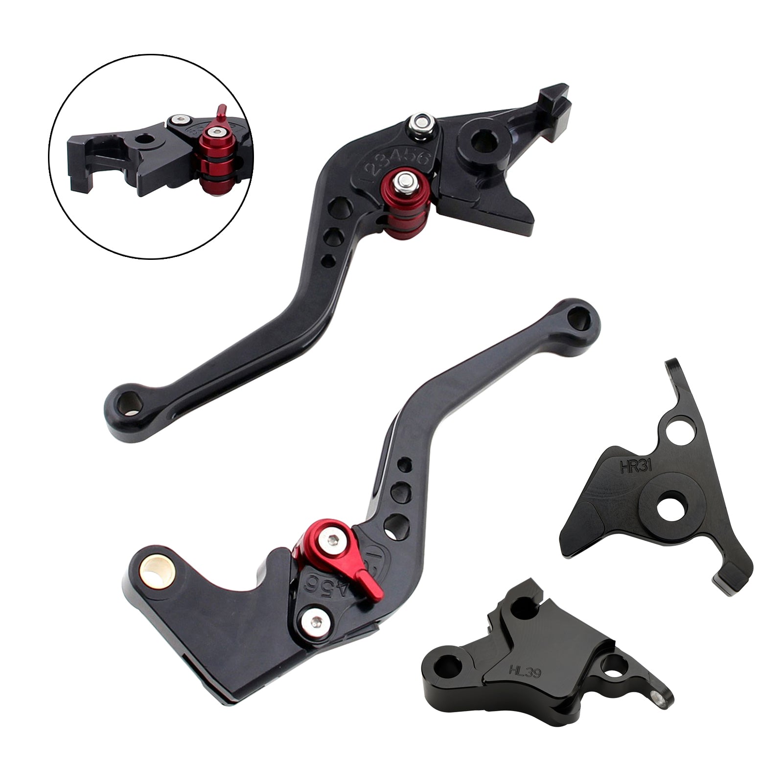 Nouveau levier de frein d'embrayage court adapté pour CFMOTO 450SS 450SR 21-23 450NK 23-24