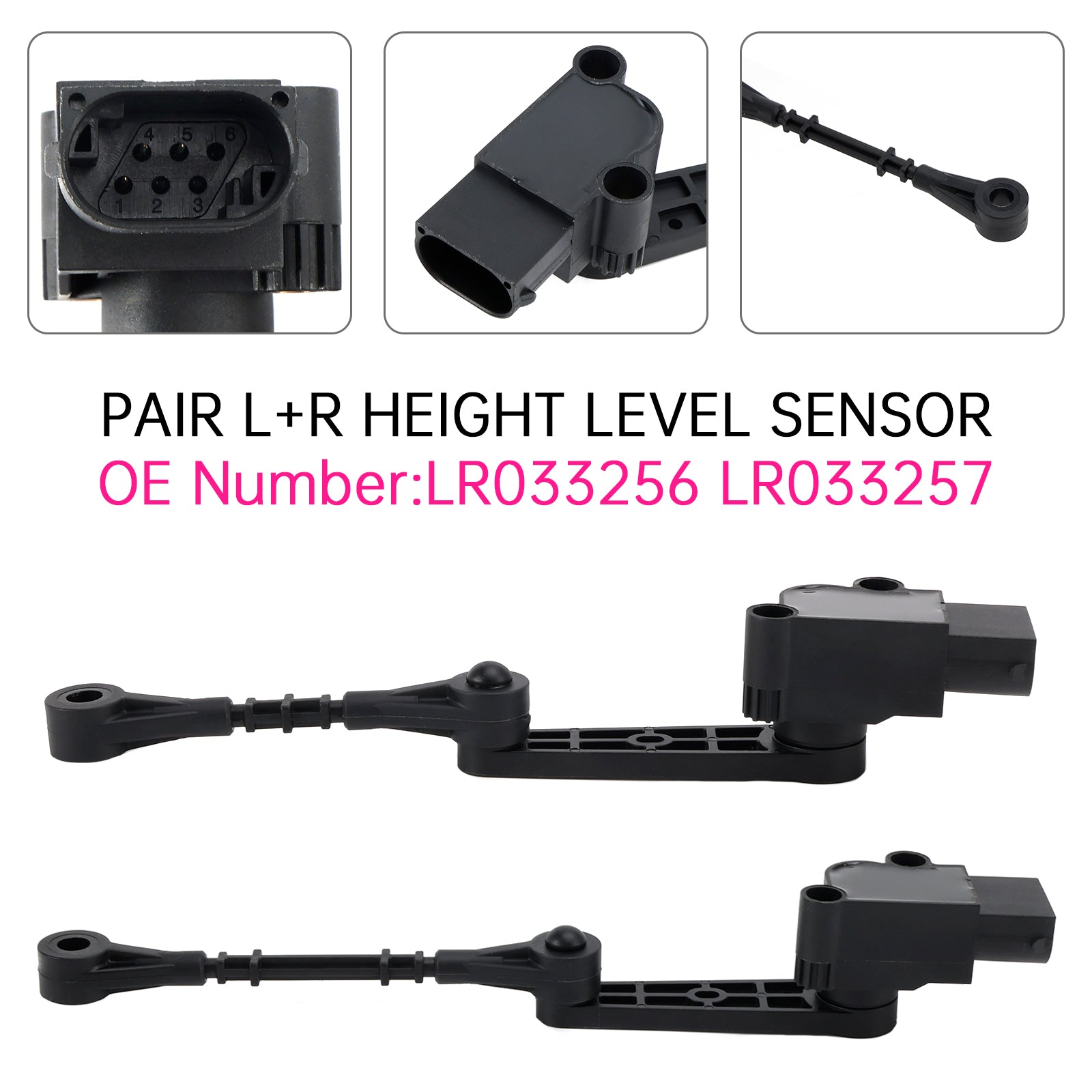 Paar F&R-hoogtesensor voor Discovery 5 Range Rover Sport L405 L494