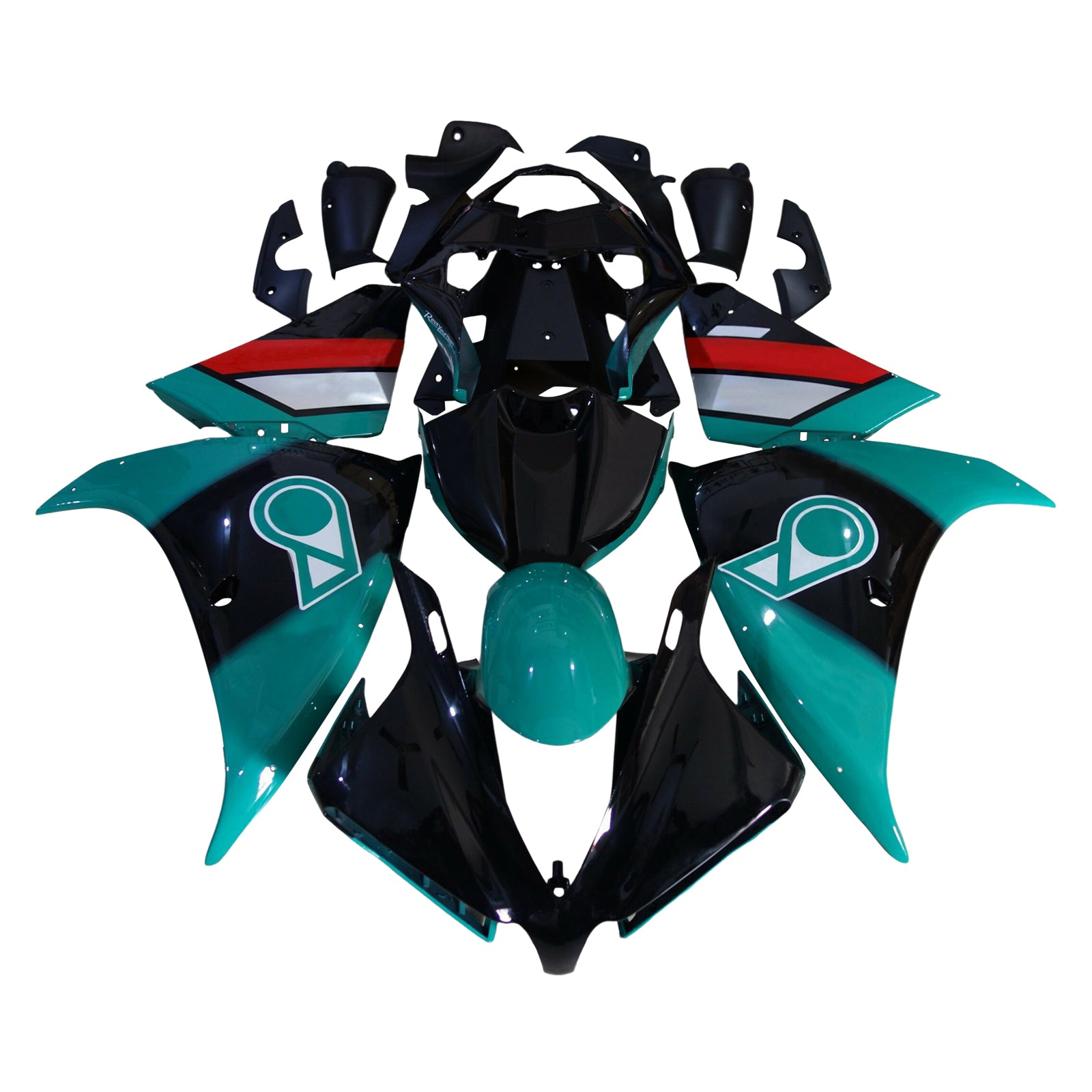 Kit de carénage d'injection carrosserie plastique ABS pour Yamaha YZFR1 YZF-R1 2009-2011