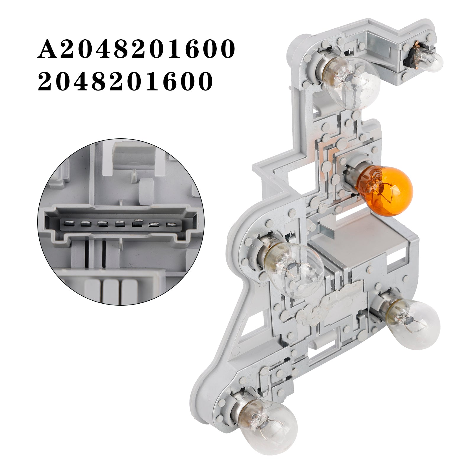 Mercedesy 2007 – 2010 W204 Držiak žiarovky pravého zadného svetla triedy C so žiarovkami
