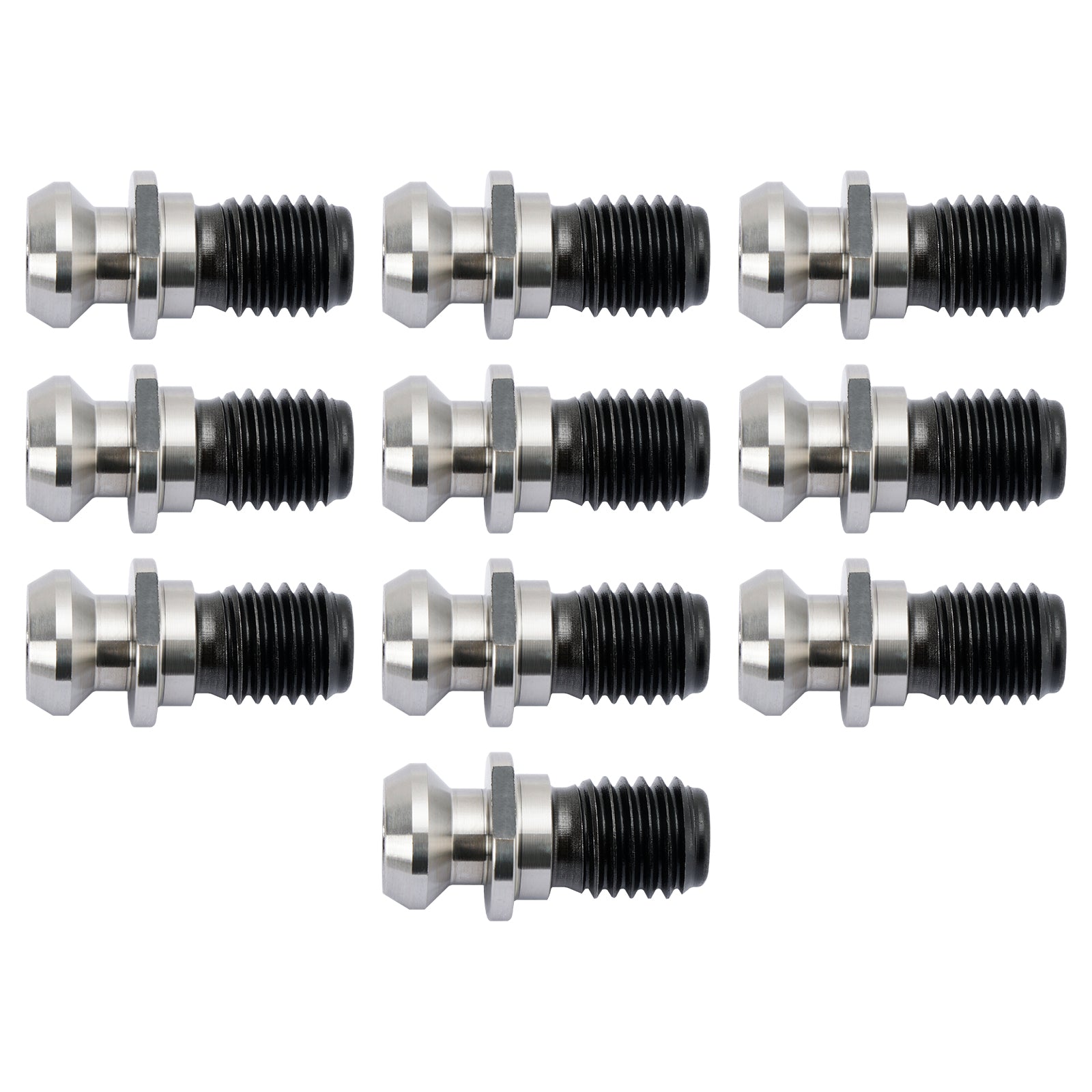 10 st CAT40 45 掳 0.740" Dragstiftshållarknopp passar Mazak Fadal CNC Silver