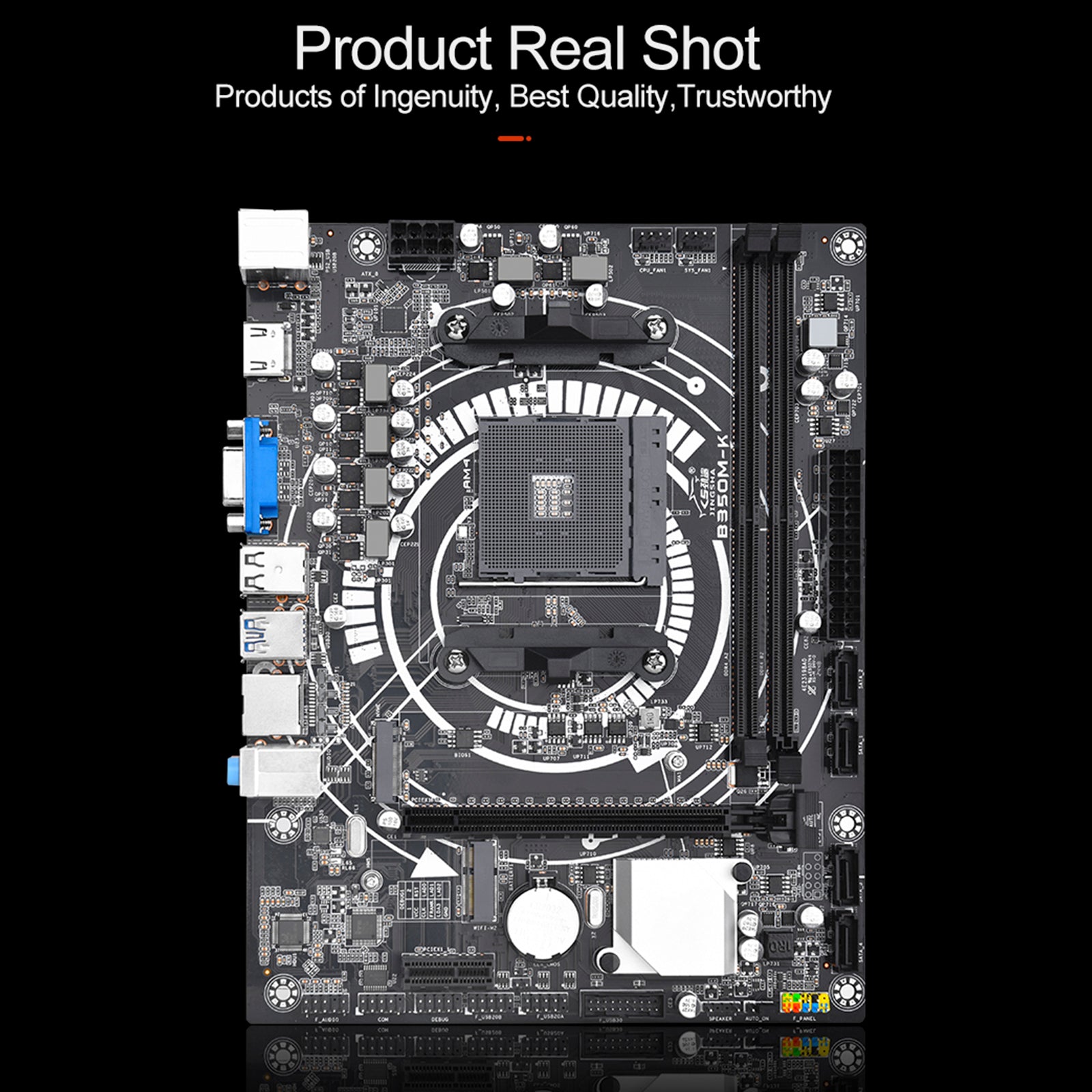 B350M-K Computer Moederbord Desktop DDR4 AM4 CPU WIFI NVME Gigabit netwerkkaart