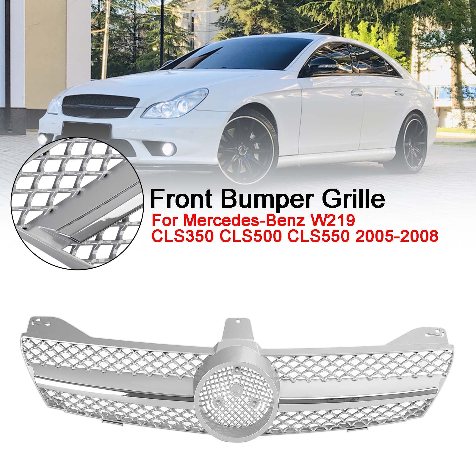 2005-2008 Mercedes Benz W219 CLS350 CLS500 CLS550 Front Bumper Grill Grille