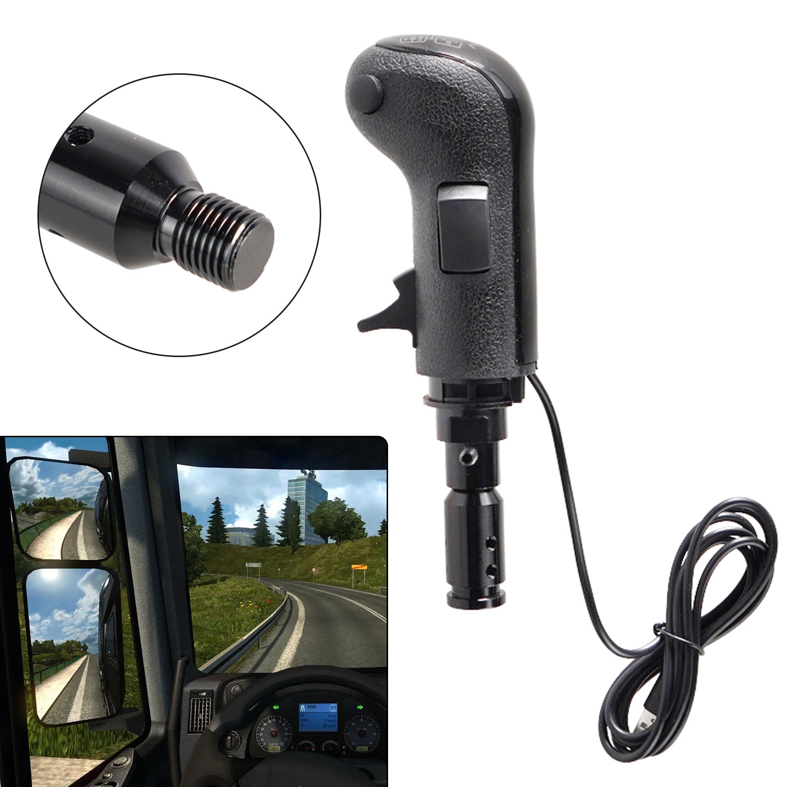 Ny PC USB -girskiftknott for Logitech G923 G29 G27 G25 TH8A Racing Games