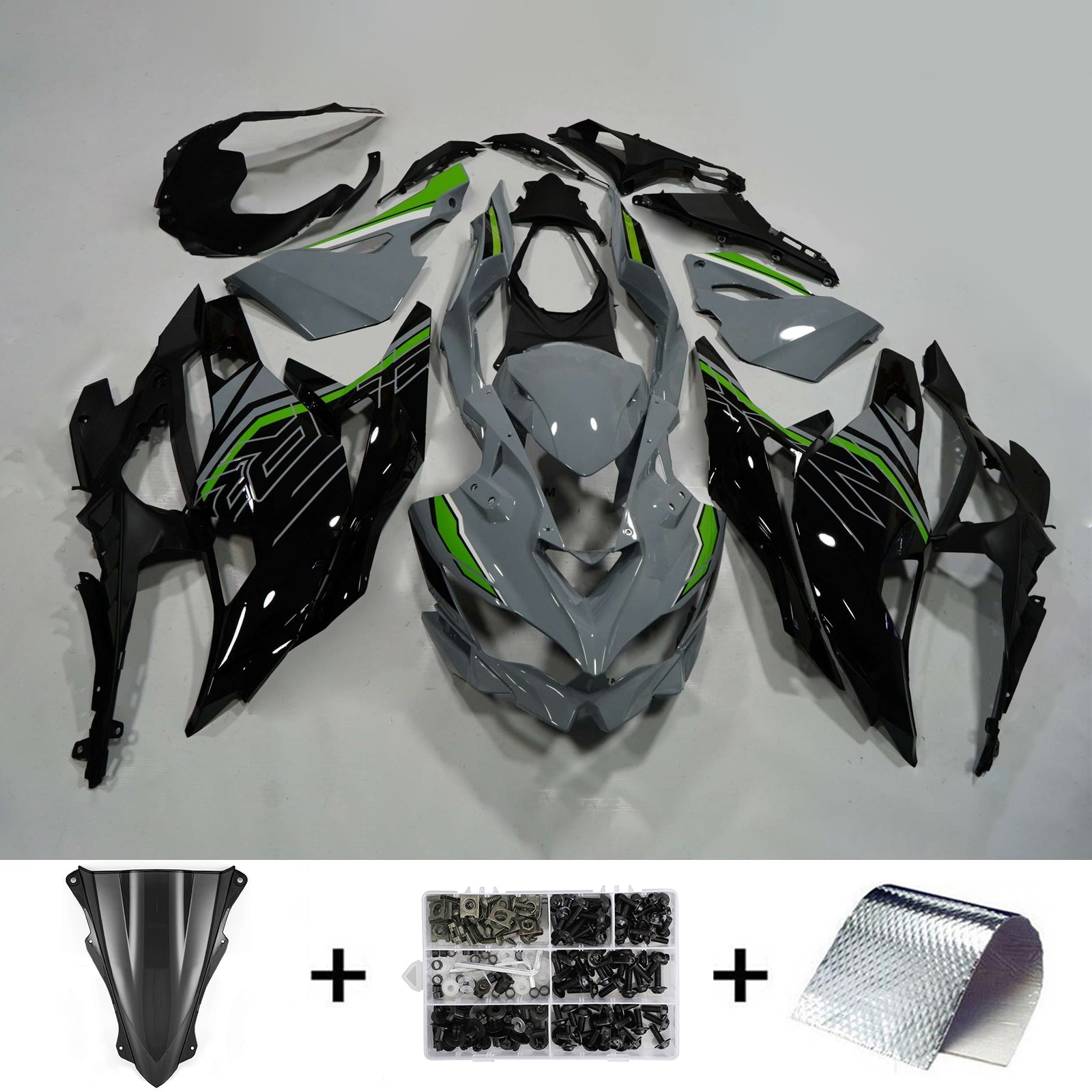 2019-2025 Kawasaki Ninja ZX-25R Amotopart Injection Fairing Kit Bodywork ABS #104