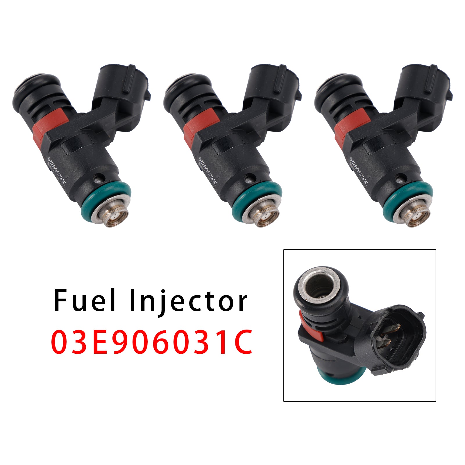 3Pcs Fuel Injector For VW Polo Seat Cordoba Toledo Skoda Fabia 1.2 03E906031C